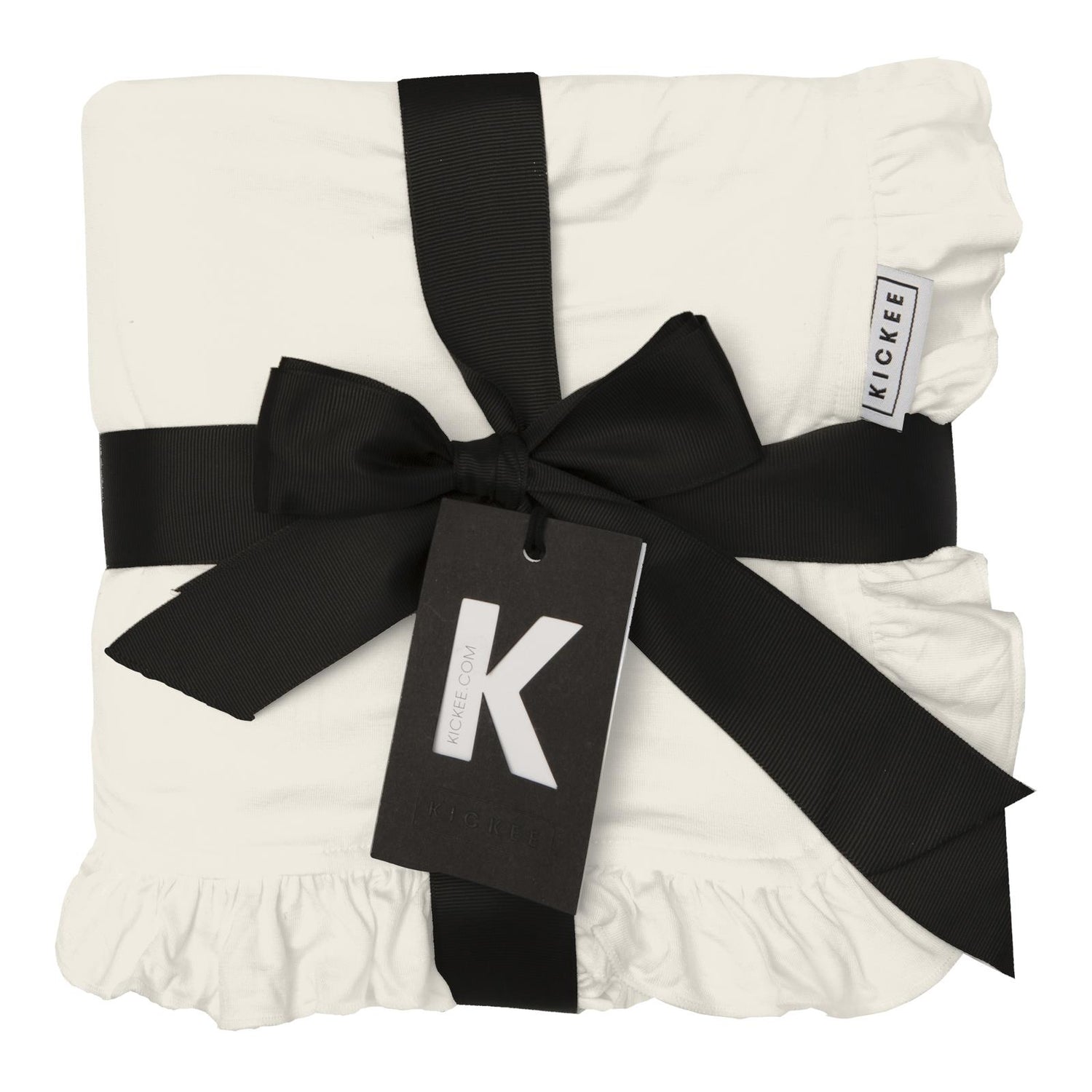 Print Ruffle Toddler Blanket in Seaside Blue Beach Umbrellas (357441)