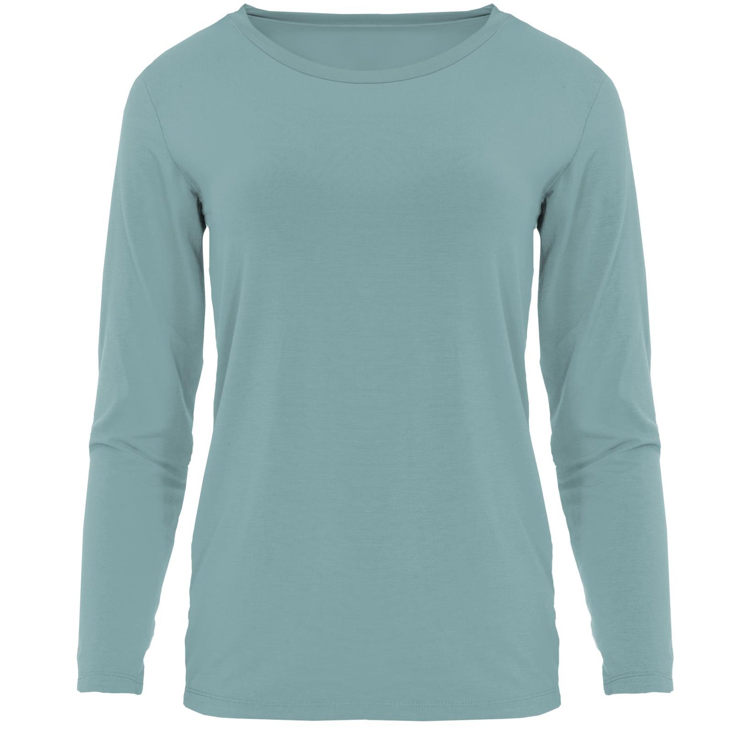 Women's Long Sleeve Relaxed Tee in Jade (224981)
