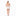 Women's Print Sleeping Bra, Tulip Shorts and Duster Robe Set in Natural Buds