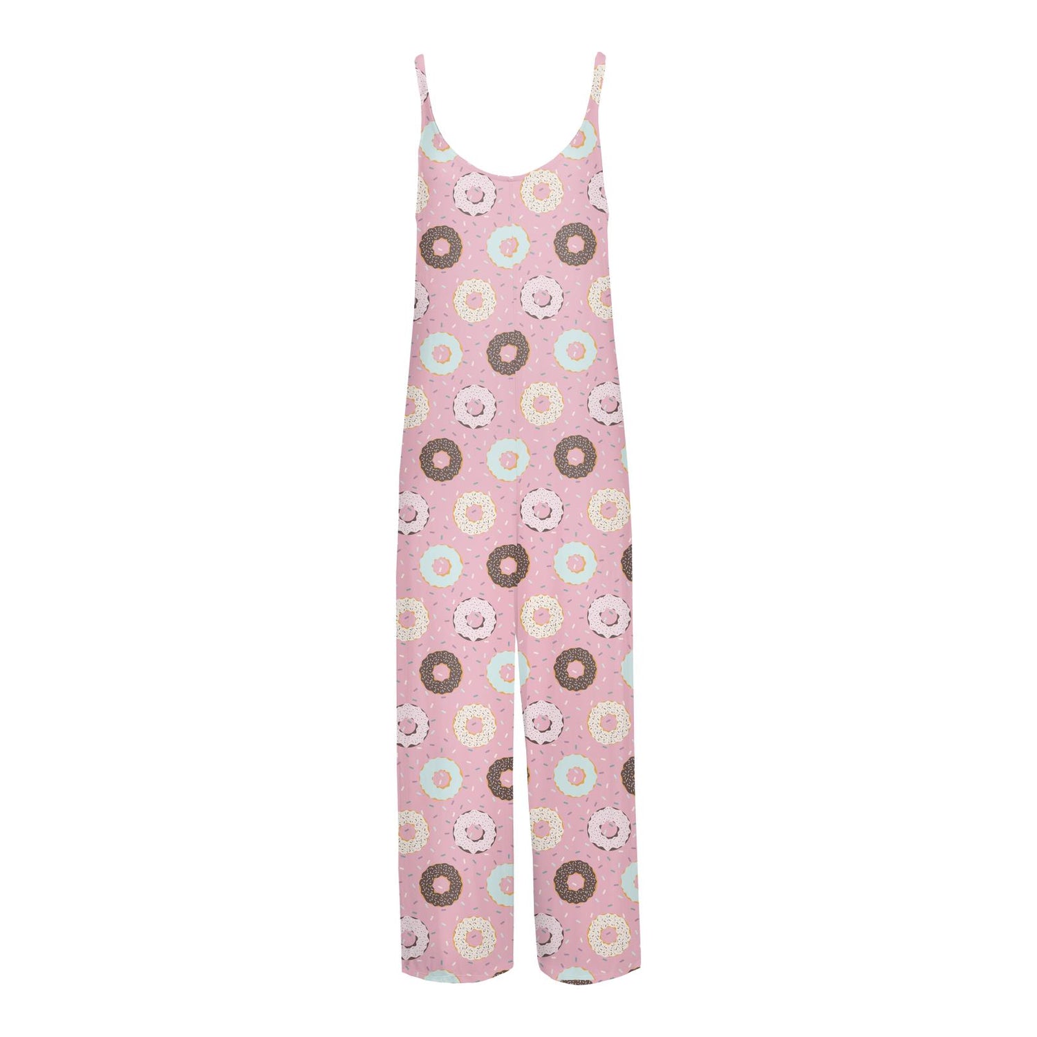 Women's Print Lounge Romper in Cake Pop Donuts and Sprinkles (314956)