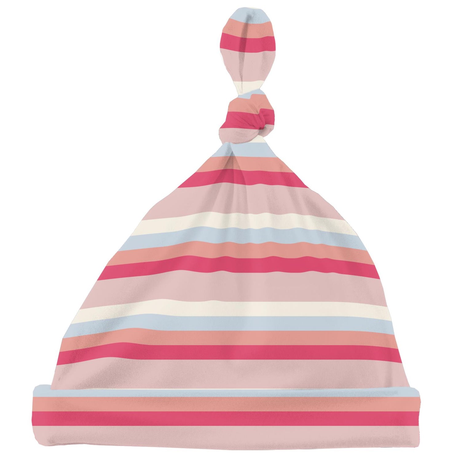 Print Knot Hat in Baby Rose Stripe (305347)