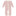 Muffin Ruffle Coverall with 2 Way Zipper in Baby Rose with Natural