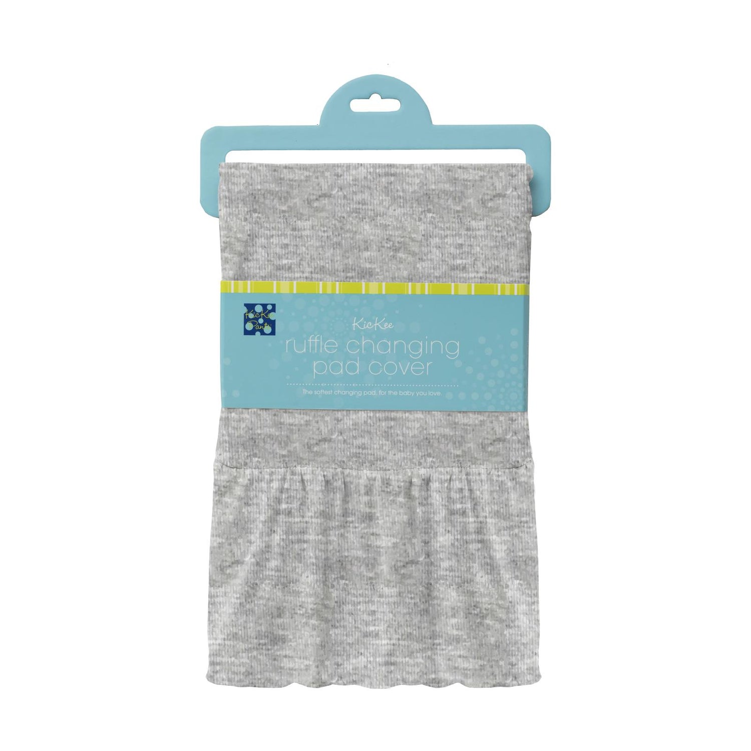 Ruffle Changing Pad Cover in Heathered Mist (215116)