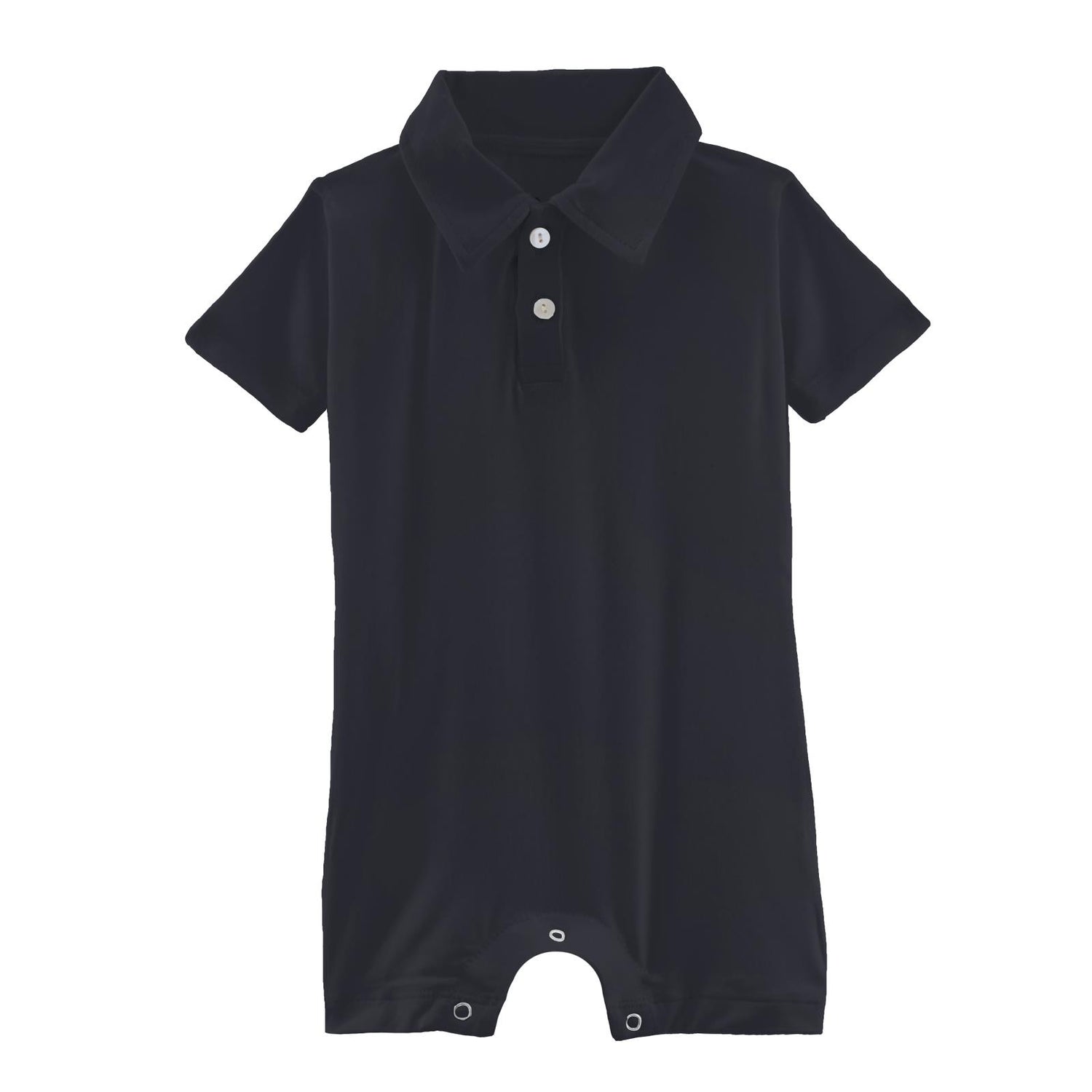 Short Sleeve Polo Romper in Deep Space (276042)