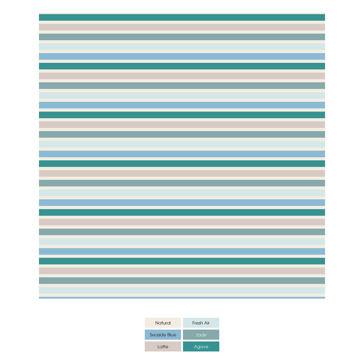 Print Short Sleeve Pajama Set with Shorts in Lakeside Stripe (330998)