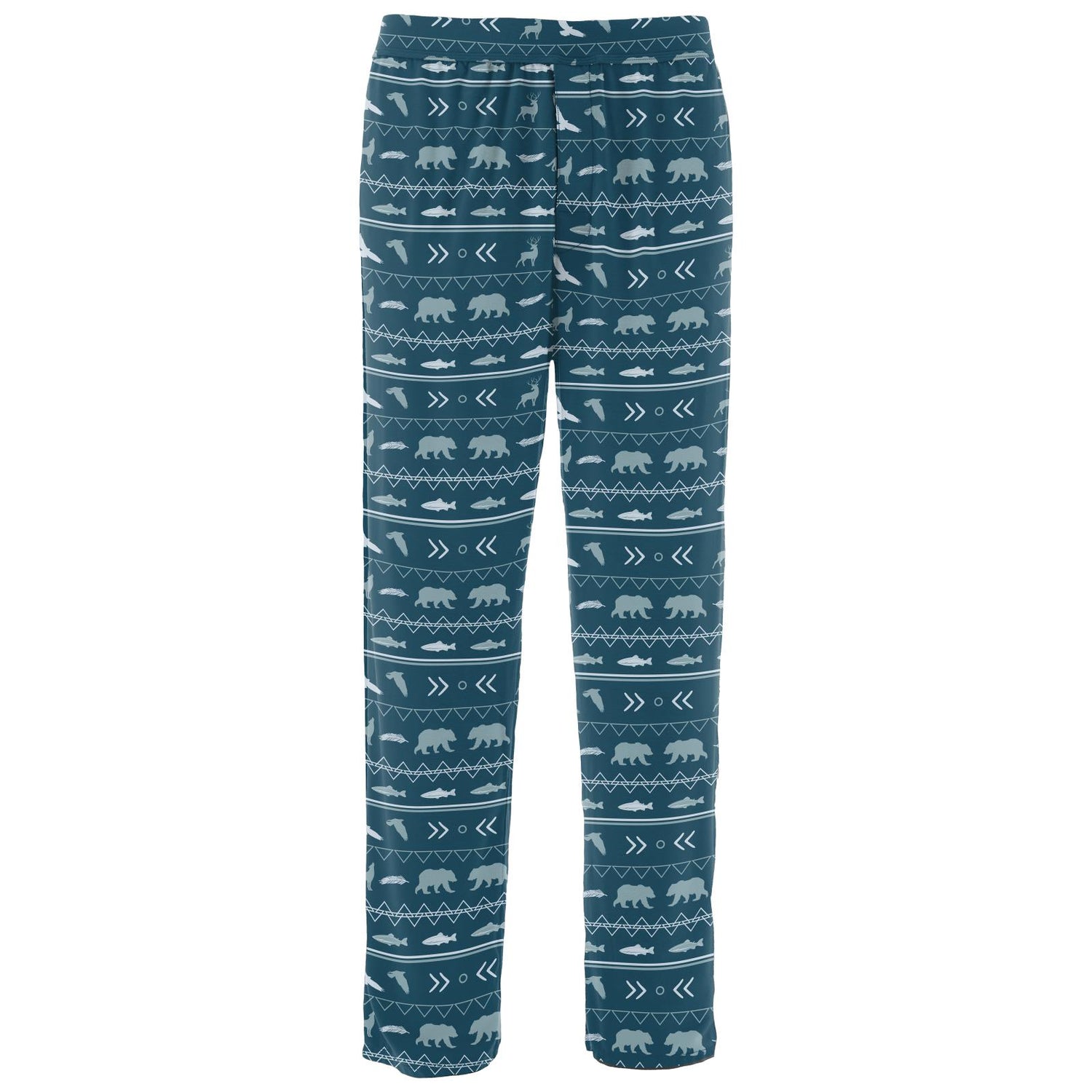 Men's Print Pajama Pants in Peacock Native Tribal Lore