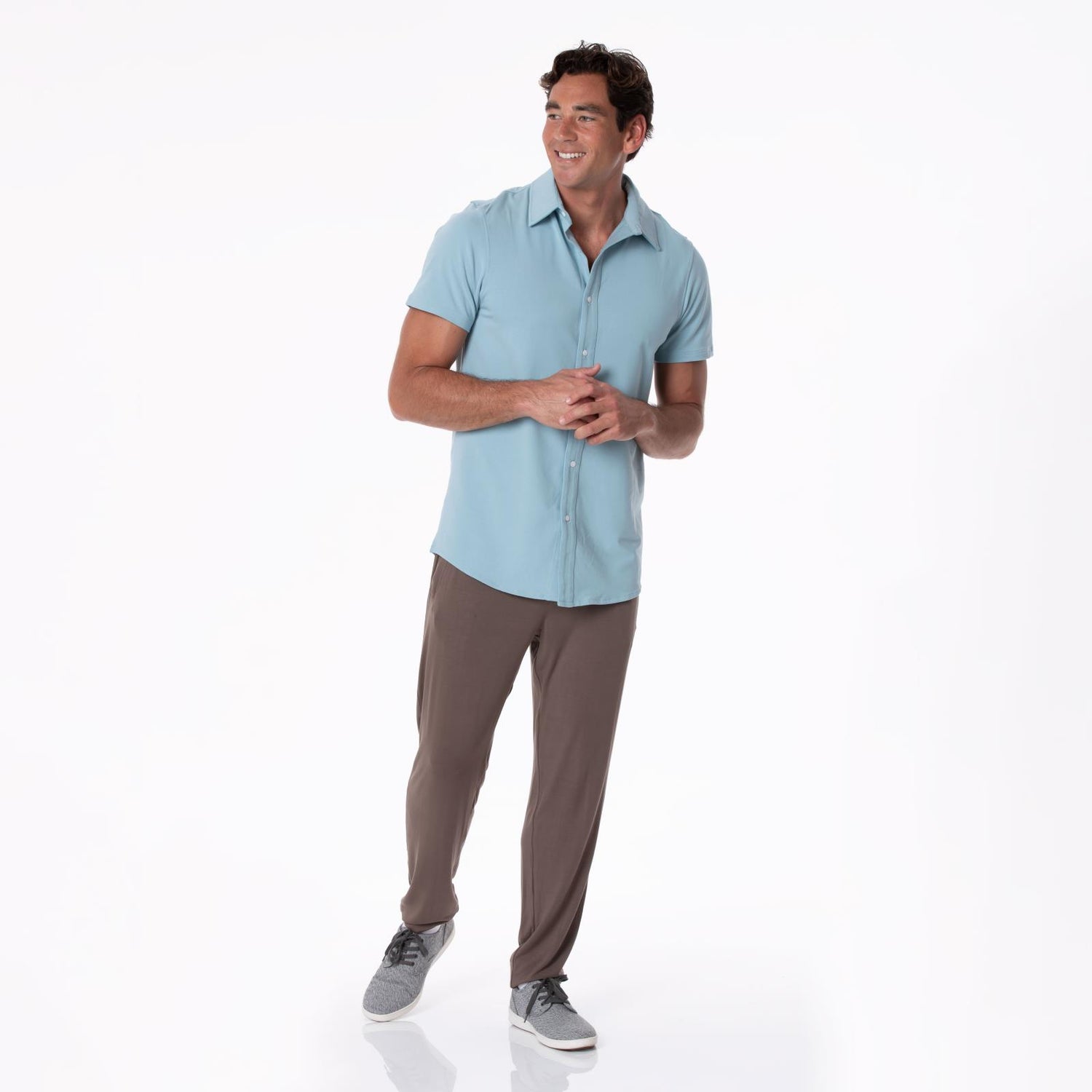 Mens Sleep Lounge Pants in Coffee