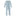 Print Muffin Ruffle Coverall with 2 Way Zipper in Illusion Blue Damask (292531)
