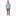 Men's Short Sleeve Luxe Jersey Button Down Shirt in Stormy Sea