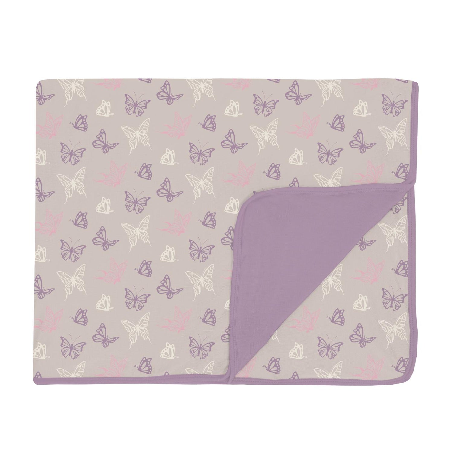 Print Toddler Blanket in Latte Butterflies (318677)