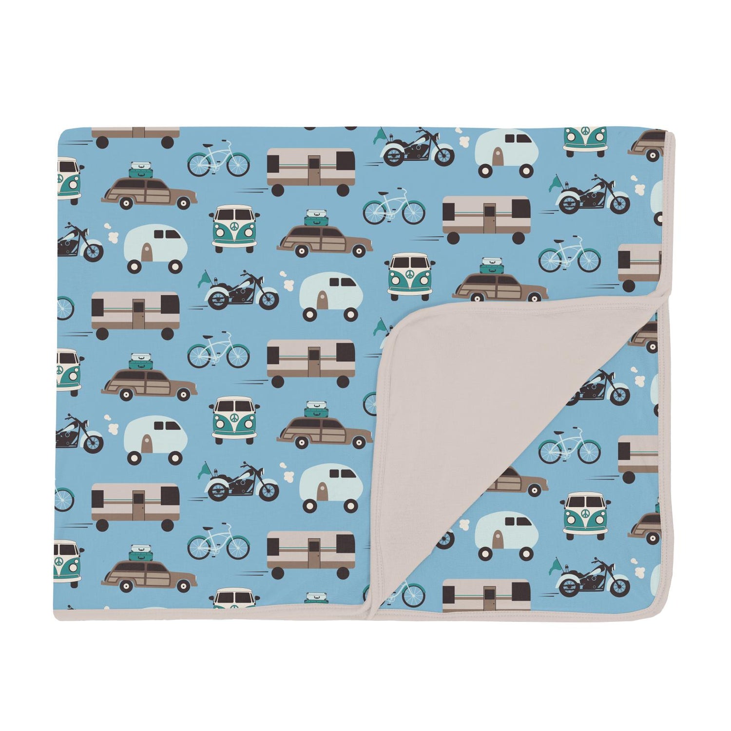 Print Toddler Blanket in Seaside Blue On the Way (318897)