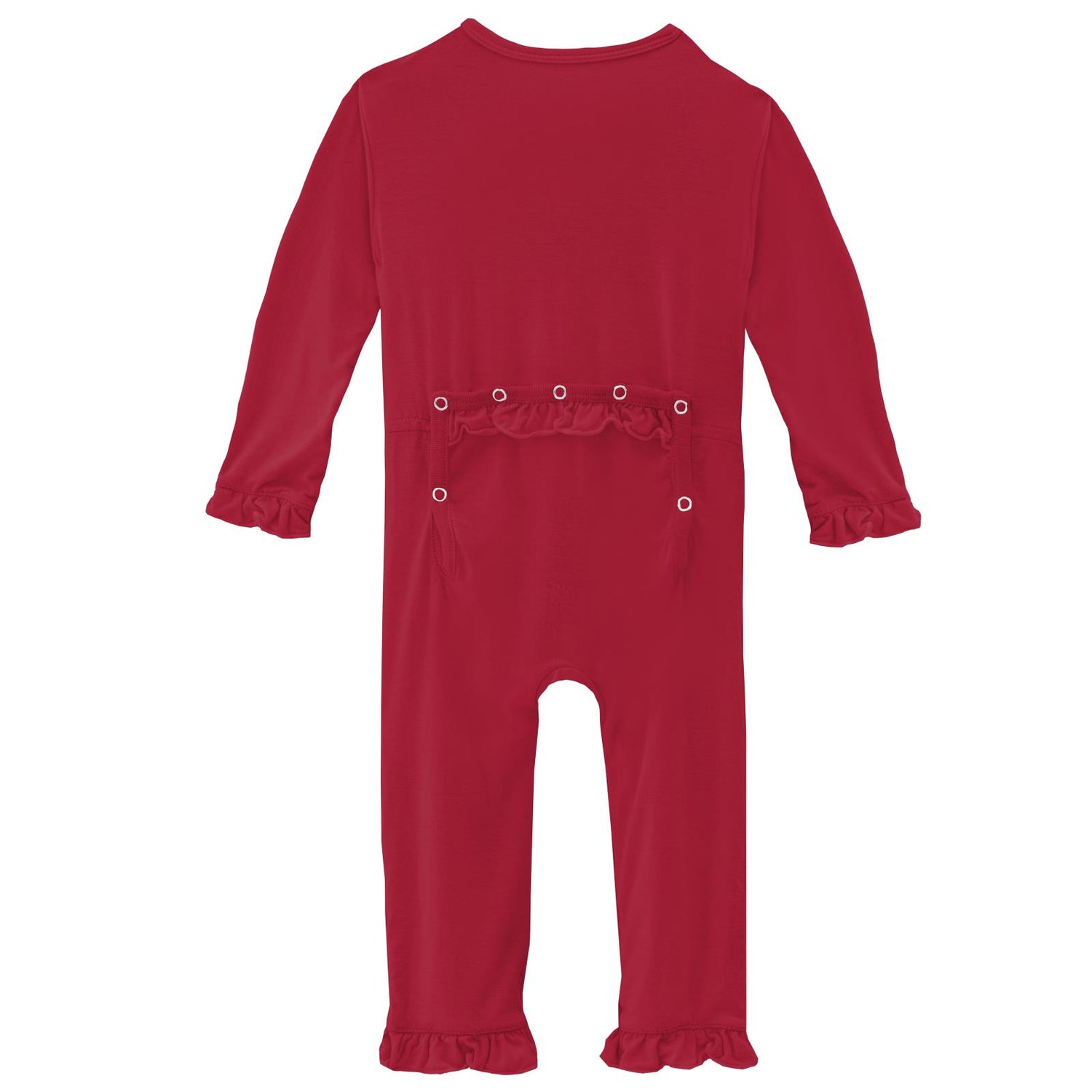 Layette Layette Ruffle Coverall in Crimson (342511)