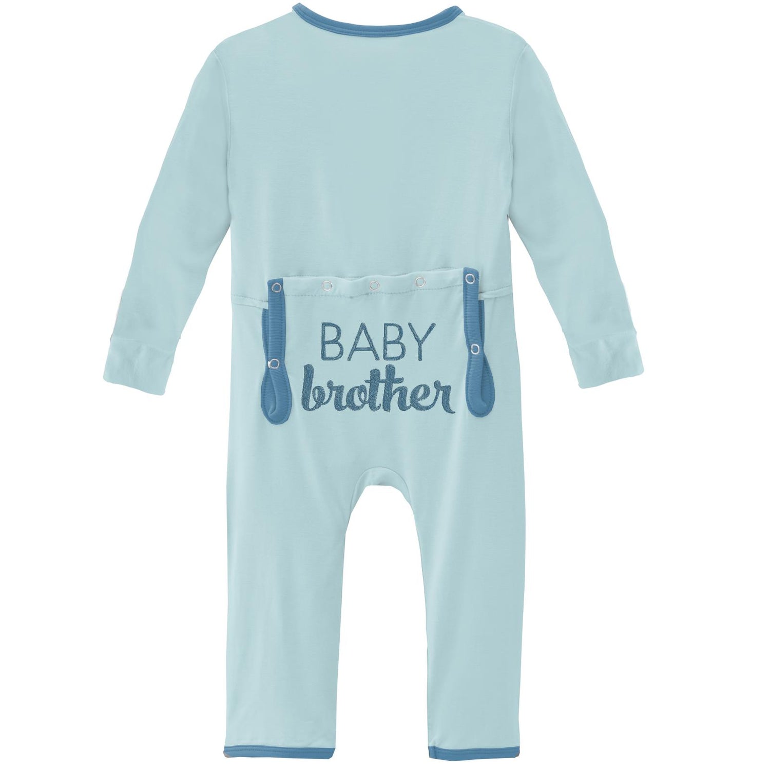 Applique Coverall with Zipper in Spring Sky Baby Brother (223260)