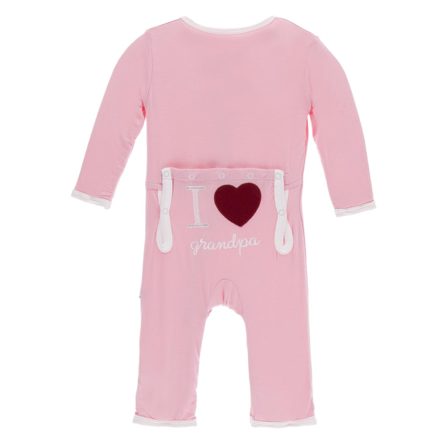 Applique Coverall with Zipper in Lotus I Love Grandpa (223263)