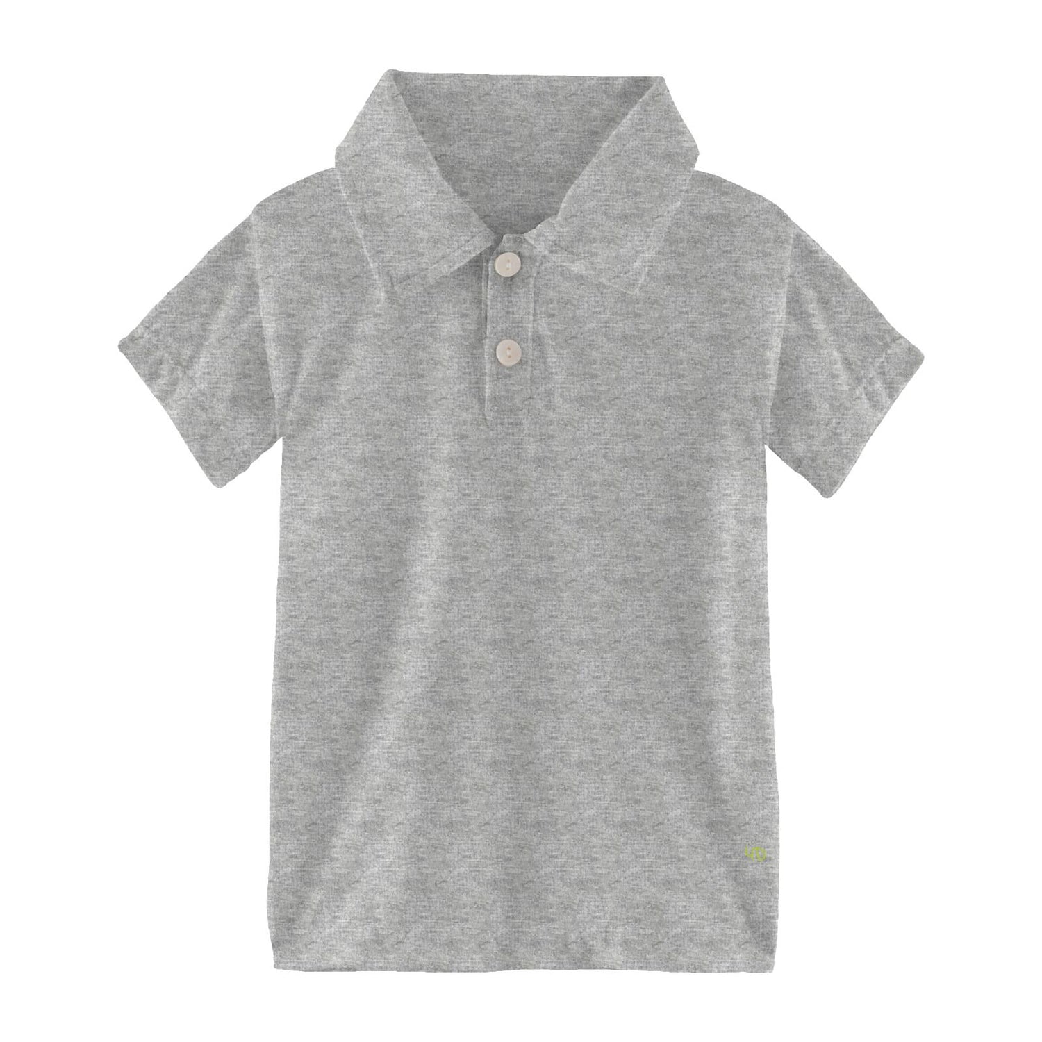 Short Sleeve Polo in Heathered Mist (338427)