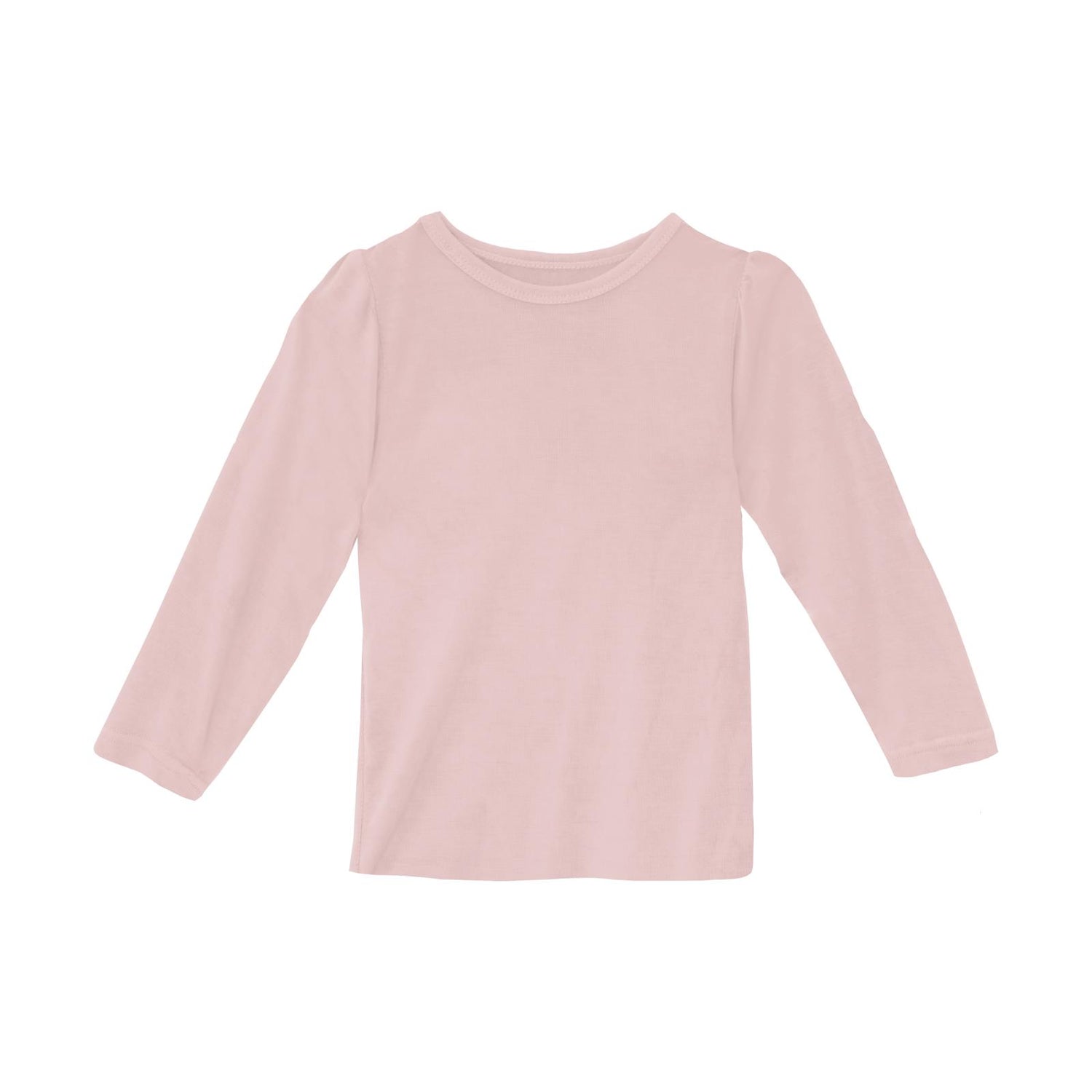Long Sleeve Puff Tee in Baby Rose