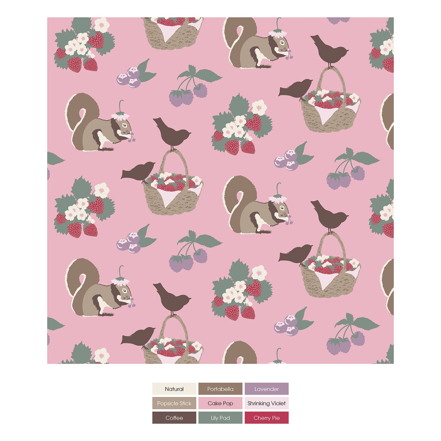 Print Short Sleeve Playtime Outfit Set in Cake Pop Berry Picking (323738)