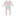 Print Layette Ruffle Footie with Zipper in Baby Rose Porthole (210245)
