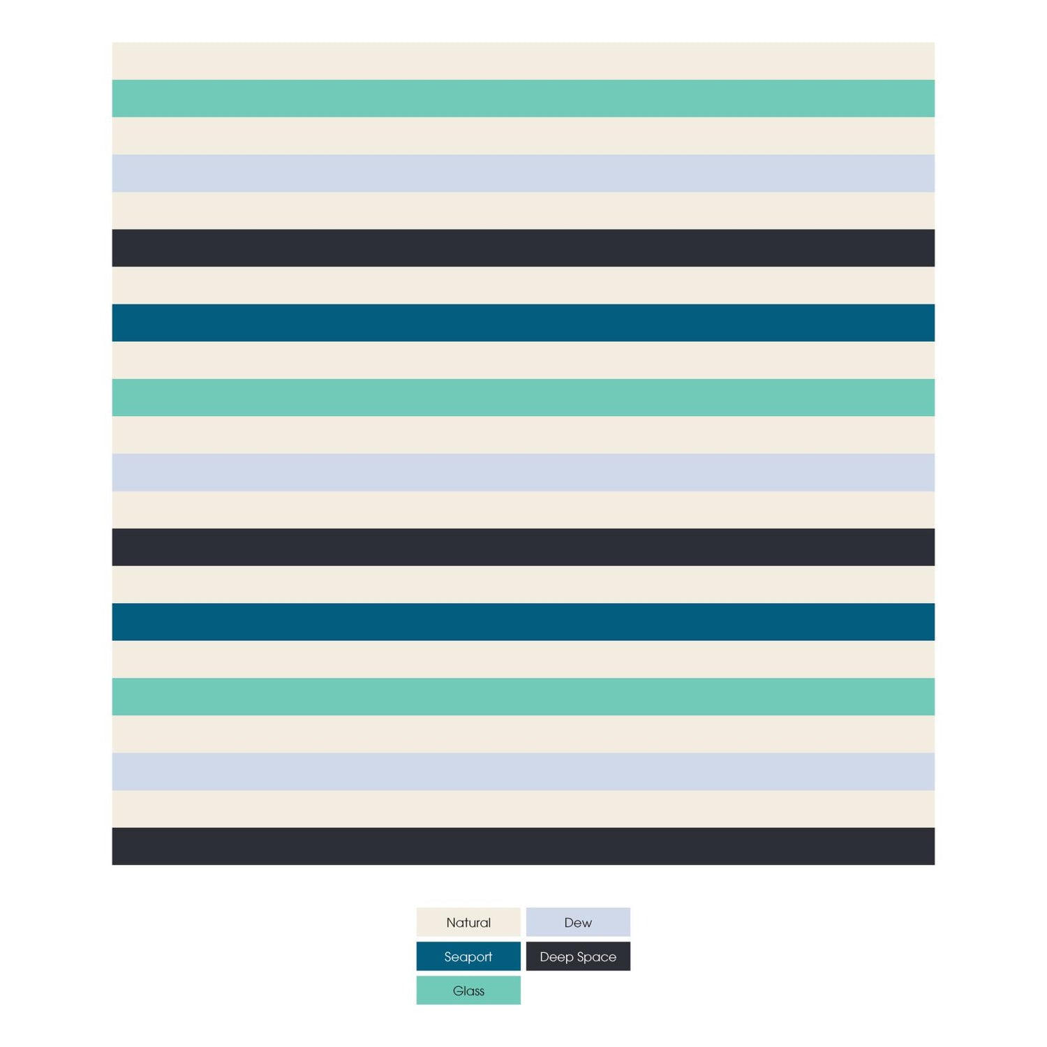 Print Sherpa-Lined Fluffle Playmat in Little Boy Blue Stripe