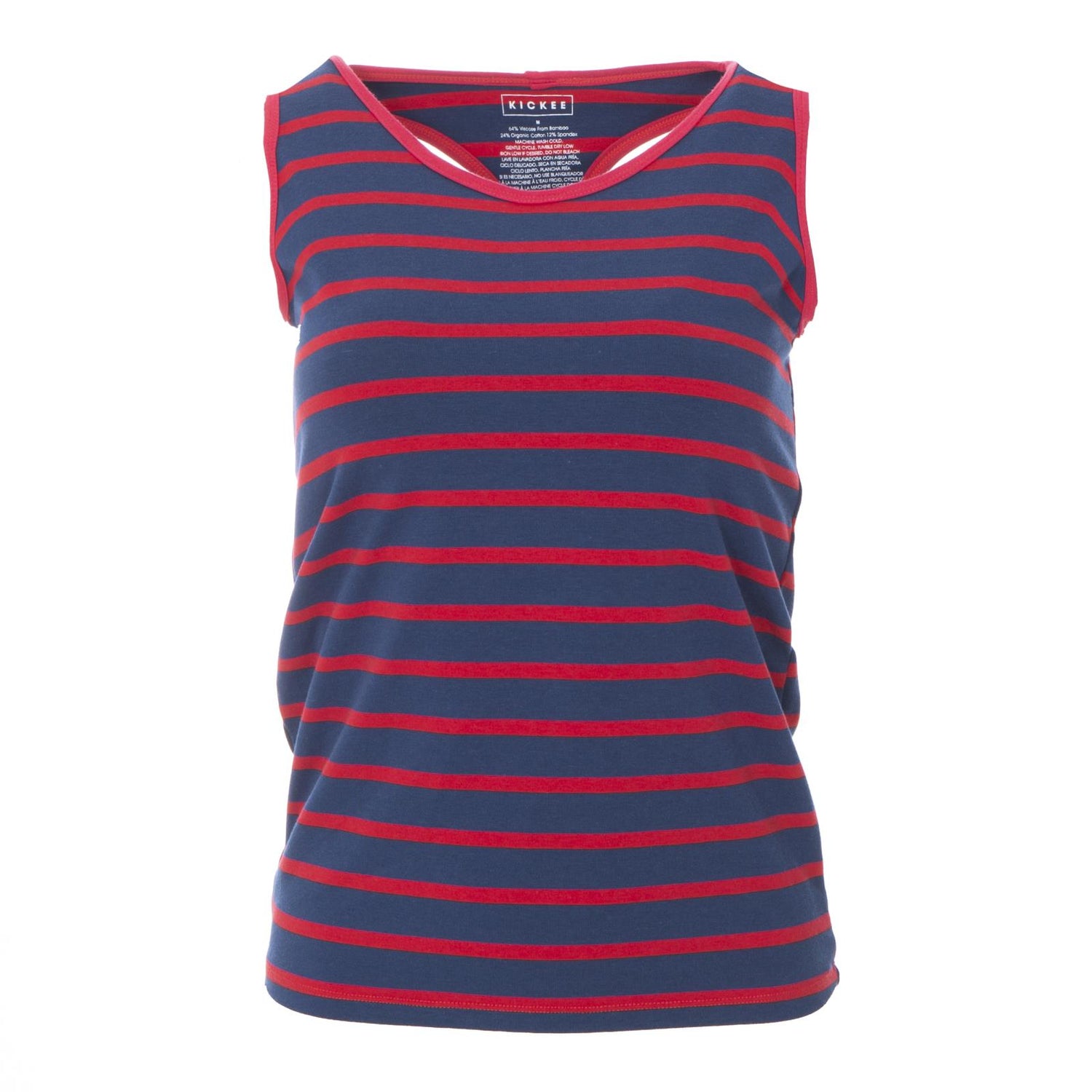 Print Women's Luxe Tank in Everyday Heroes Navy Stripe