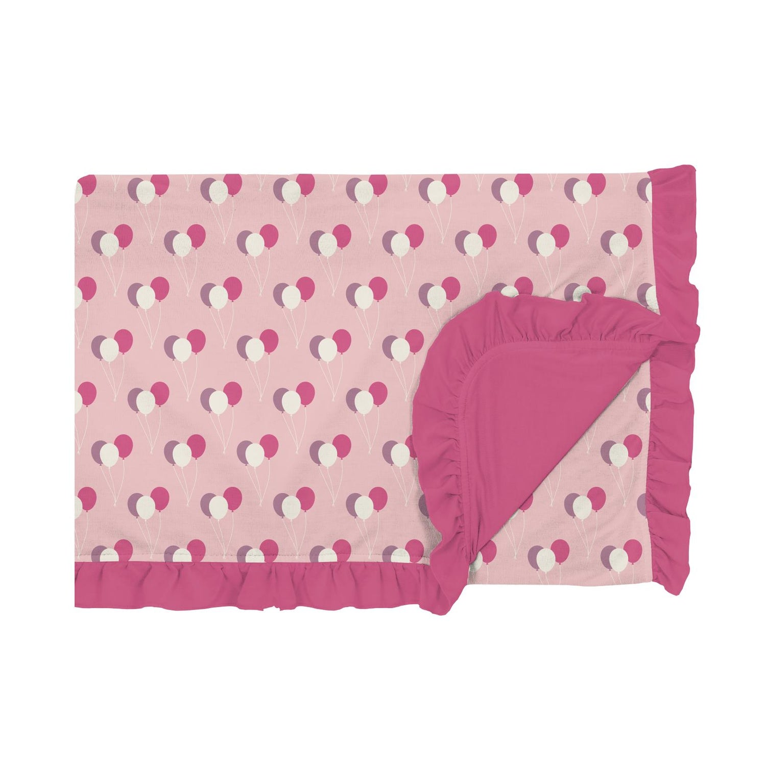Print Ruffle Toddler Blanket in Lotus Birthday (211634)