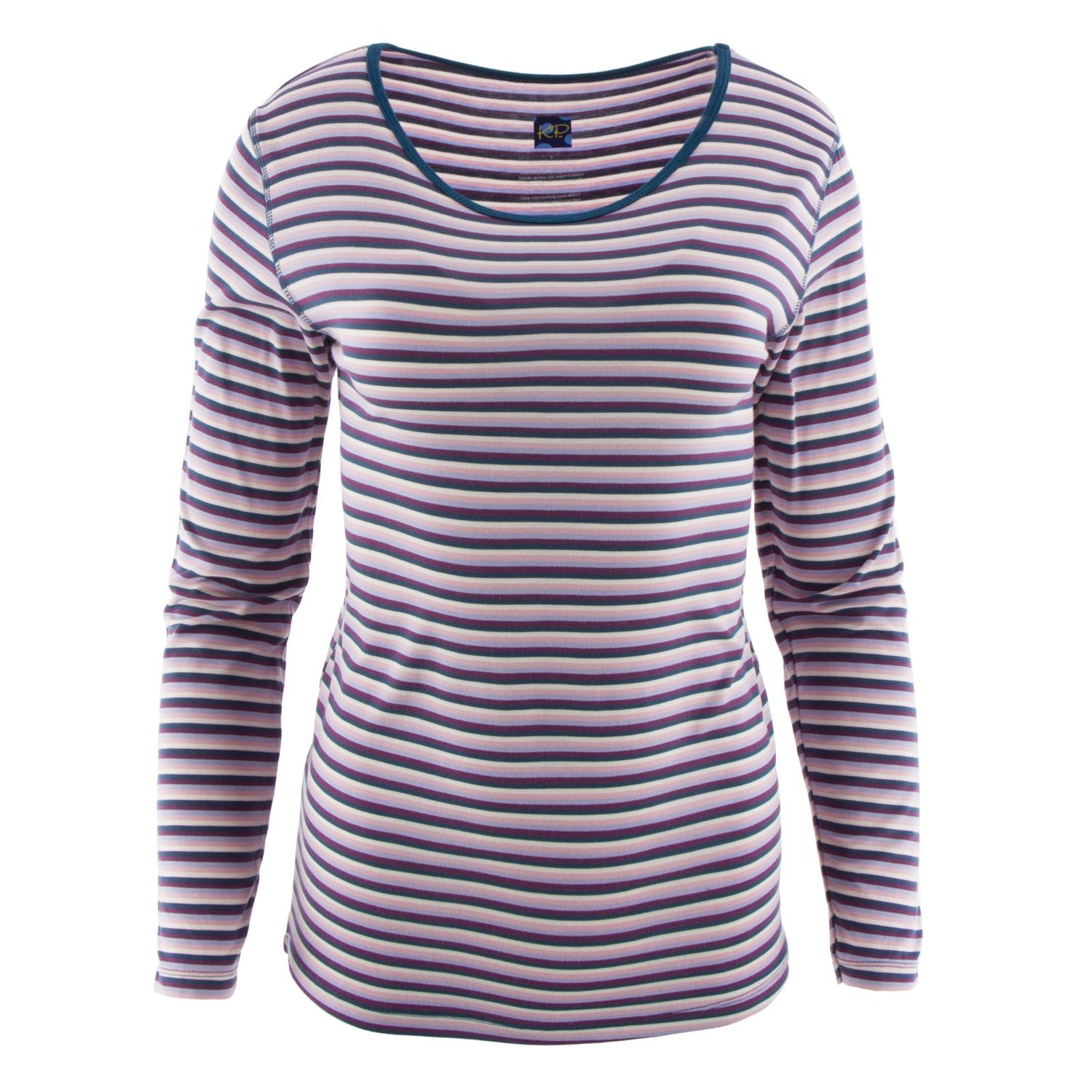 Print Relaxed Long Sleeve Tee in Girl Anniversary Stripe