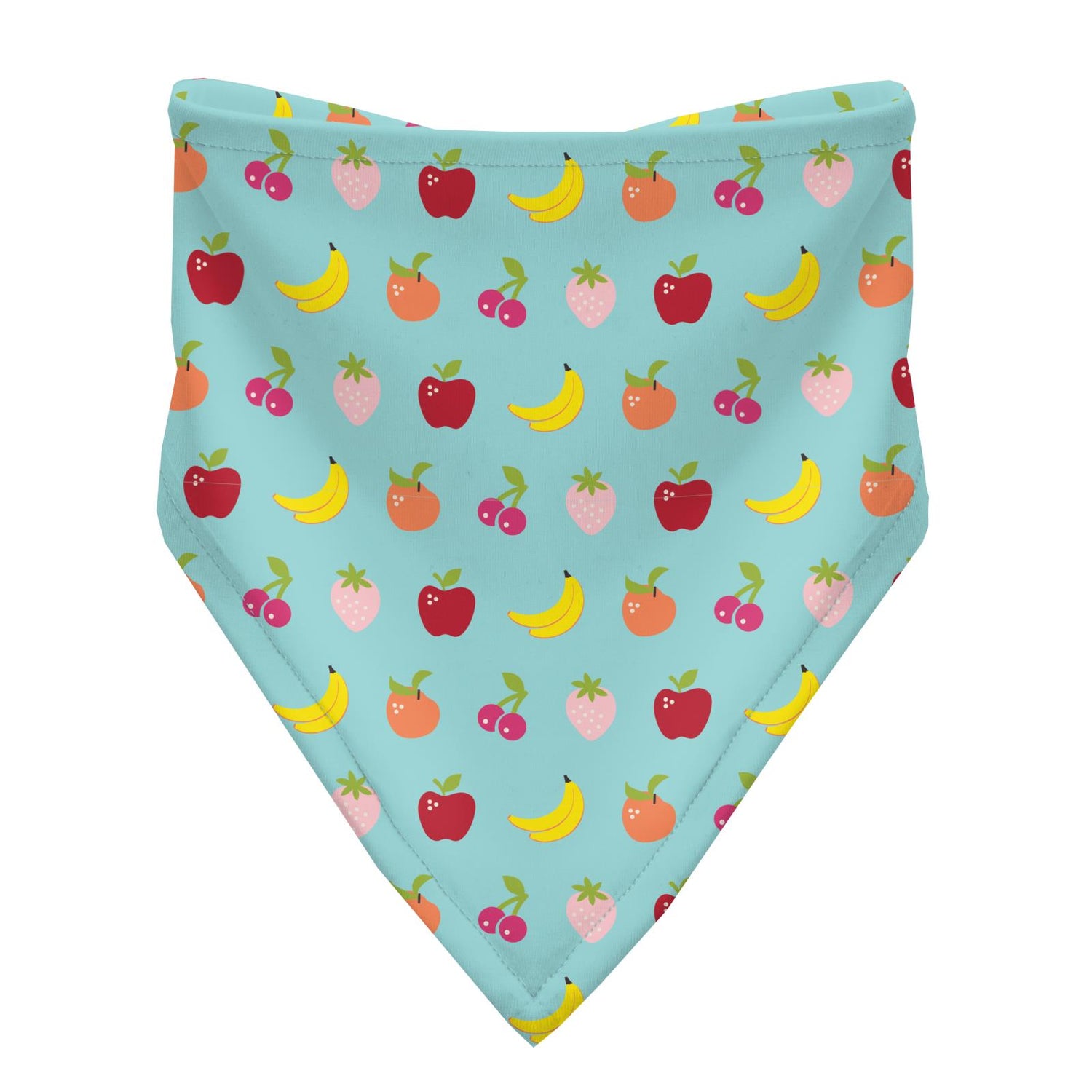 Print Bandana Bib Set of 3 in Lotus Sprinkles, Summer Sky Mini Fruit & Calypso Orange Cream (249642)
