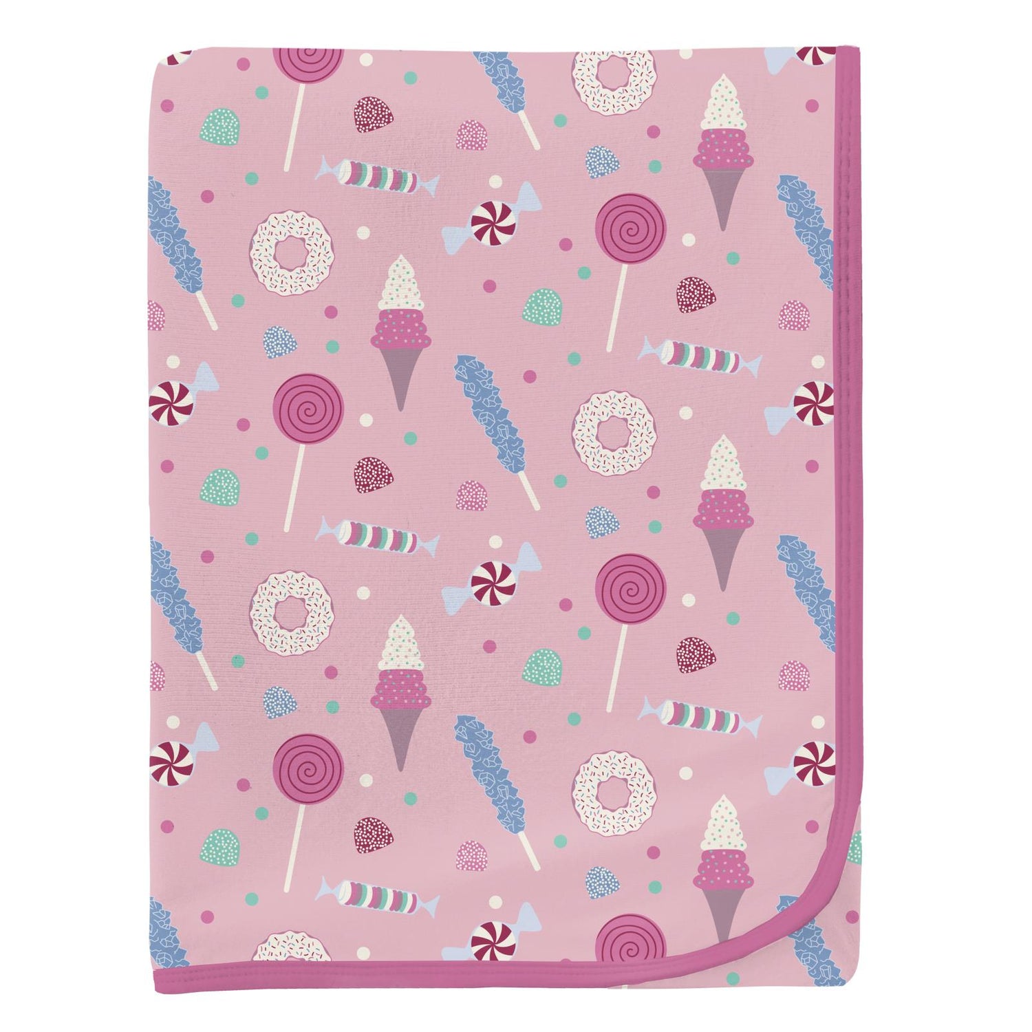 Print Swaddling Blanket in Cake Pop Candy Dreams