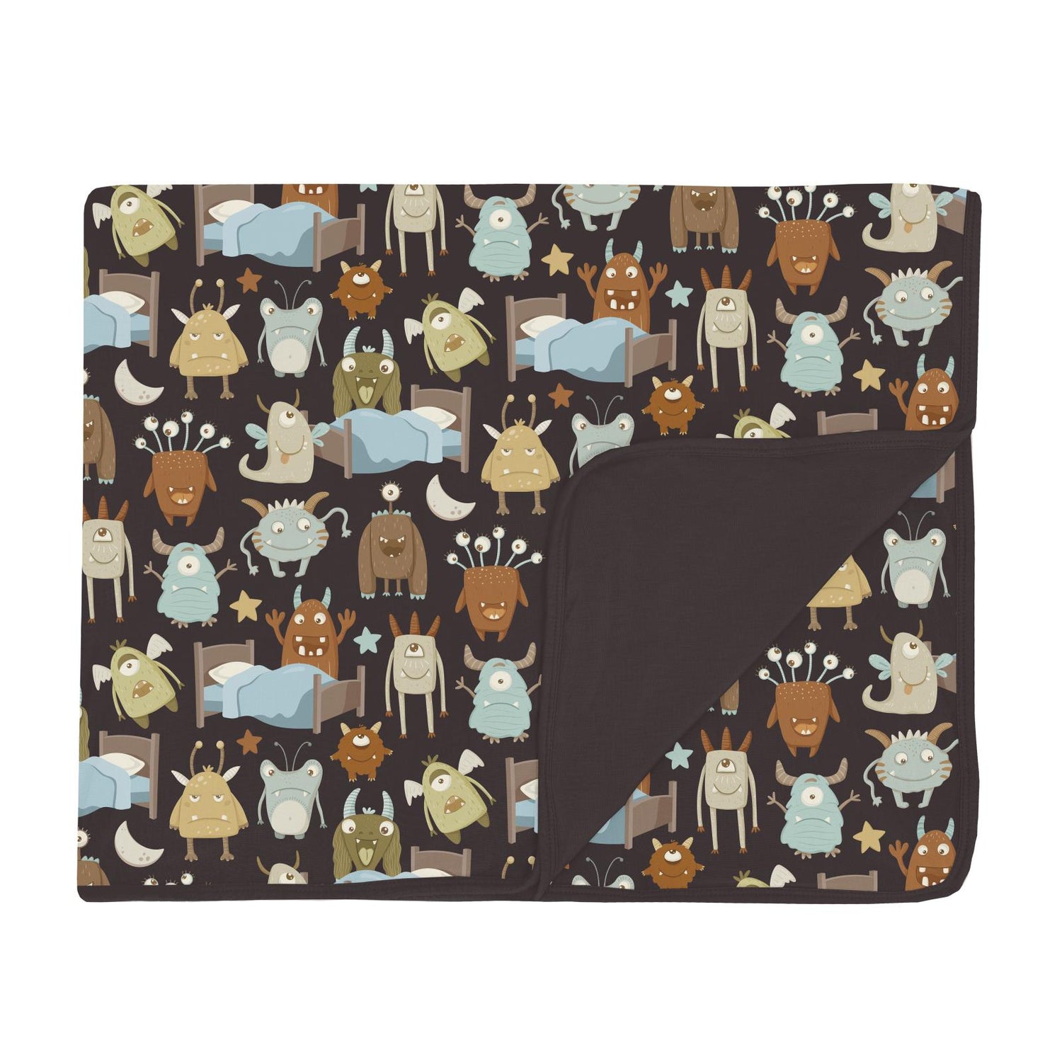 Print Toddler Blanket in Midnight Monsters Under the Bed (350575)
