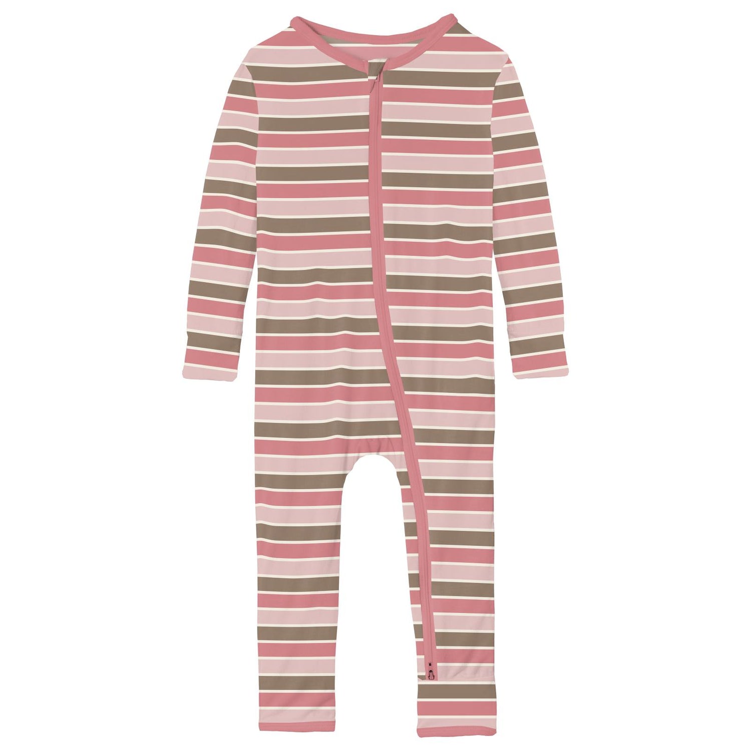 Print Coverall with 2 Way Zipper in Neapolitan Stripe (351092)