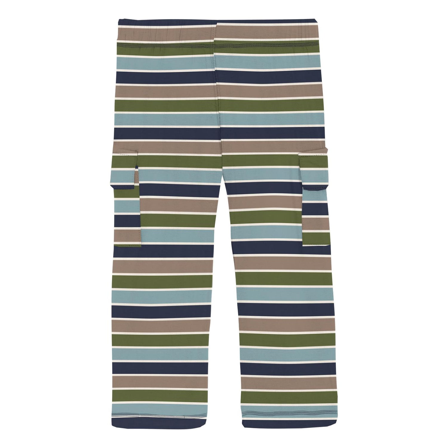 Print Cargo Pants in Fall Vibes Stripe (350770)