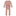 Print Muffin Ruffle Coverall with 2 Way Zipper in Blush Rudolph