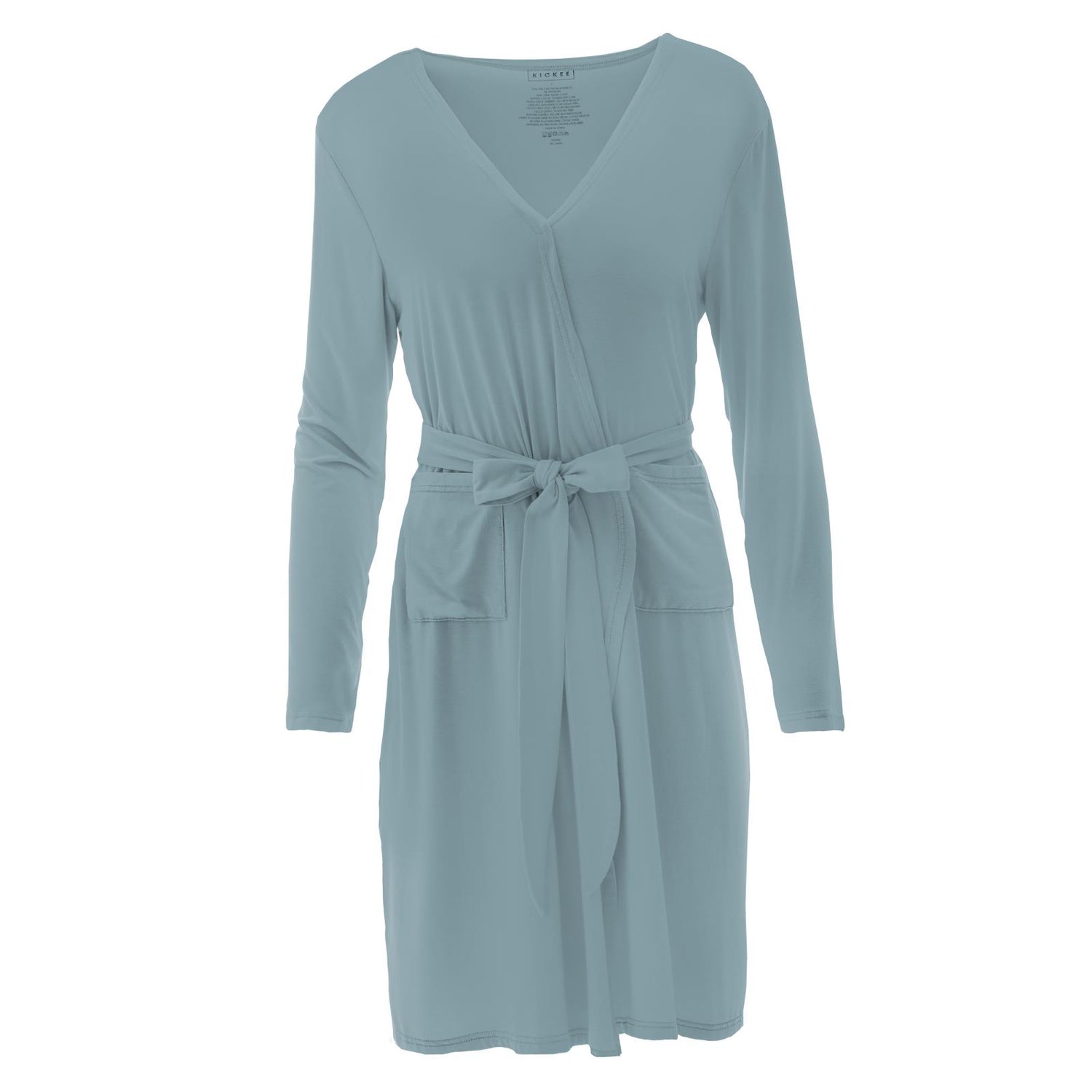 Women's Mid Length Lounge Robe in Stormy Sea
