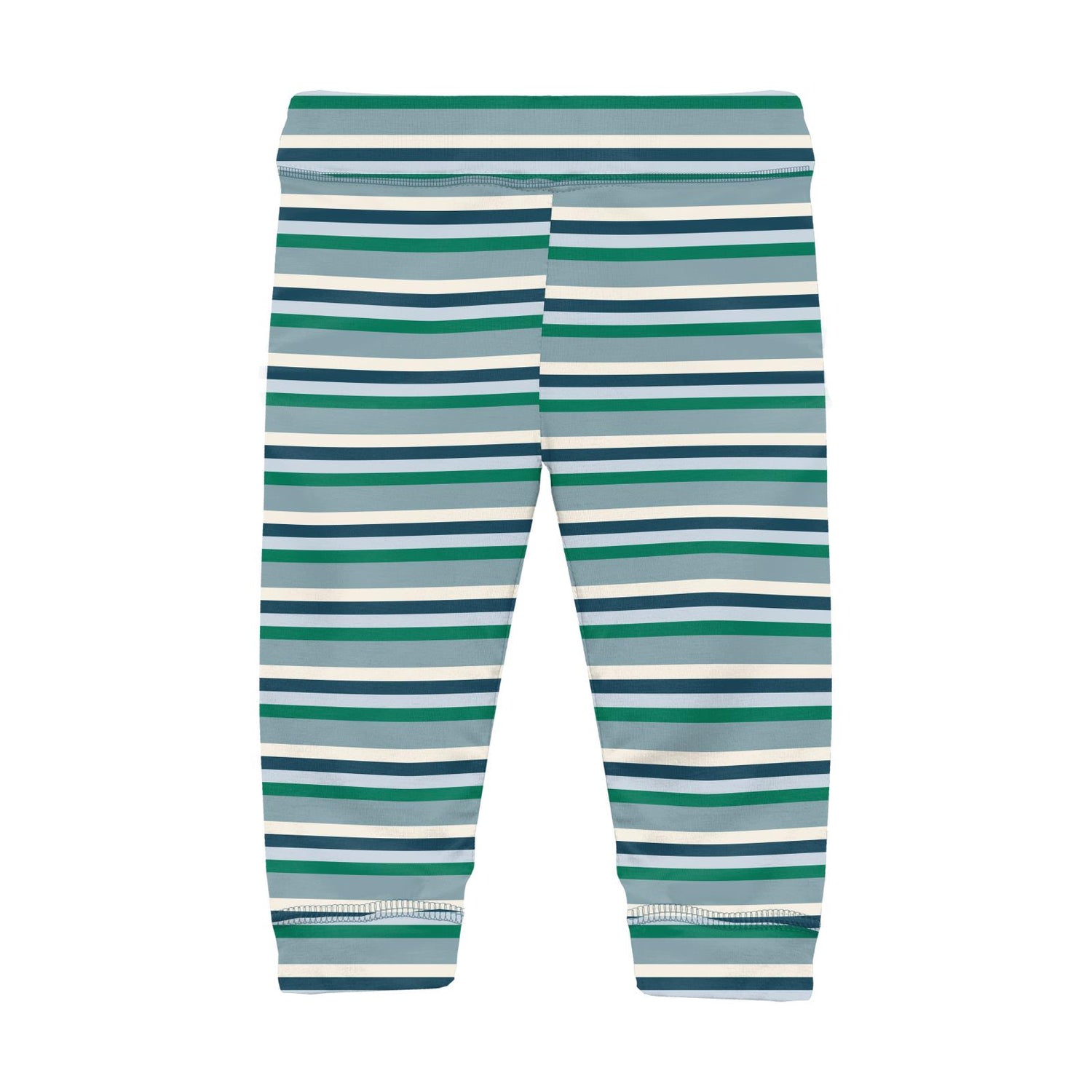 Print Casual Pants in Stormy Sea Stripe