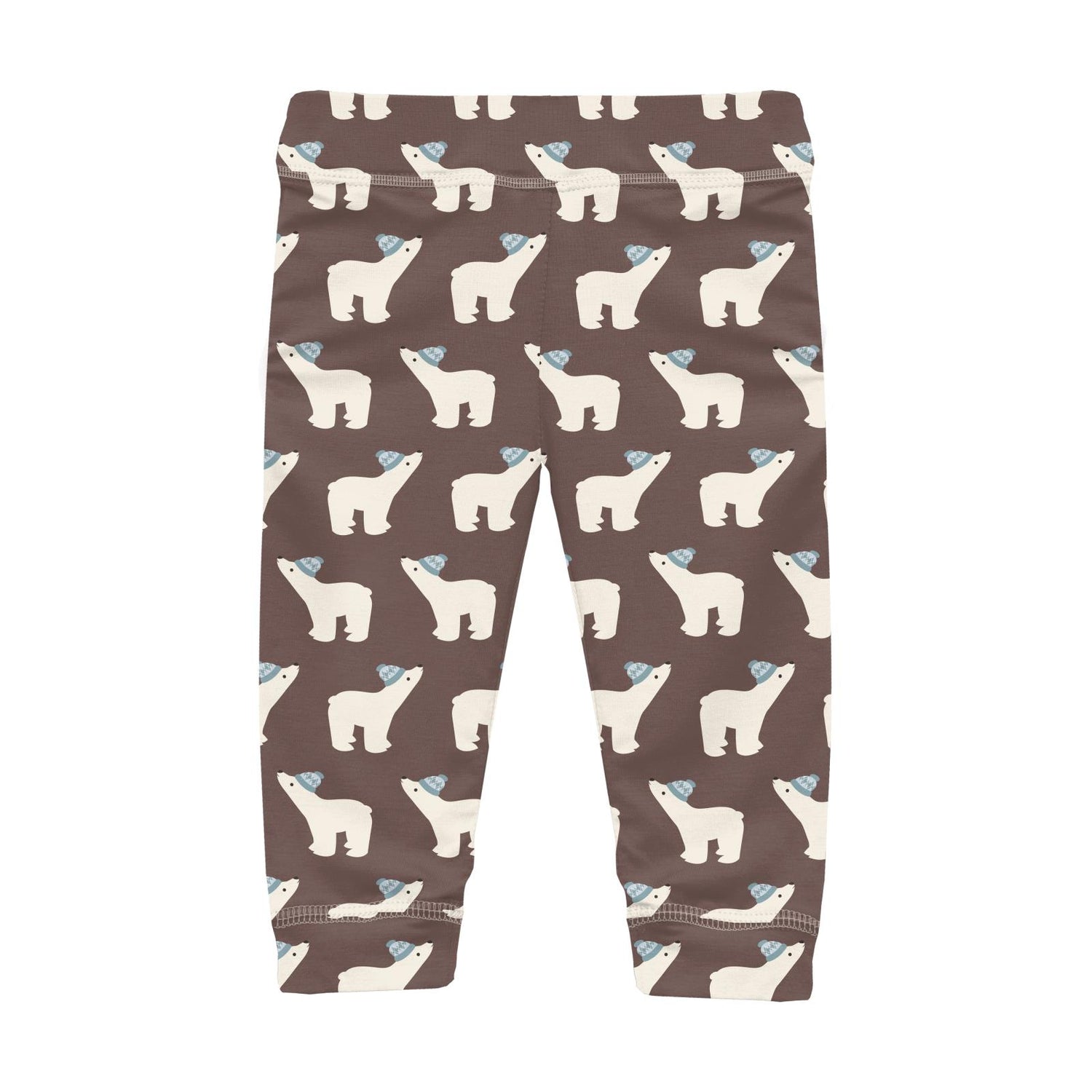 Print Casual Pants in Coffee Polar Bears (300581)