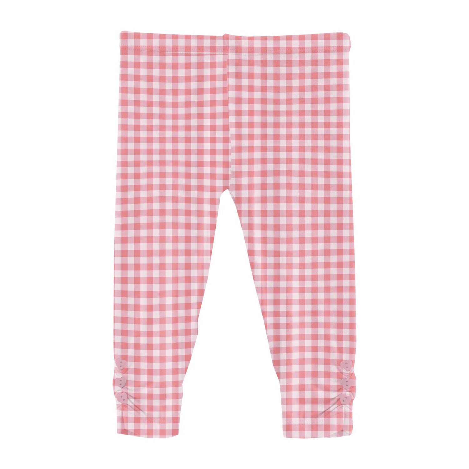 Print Leggings with Heart Buttons in Cake Pop Gingham (312424)