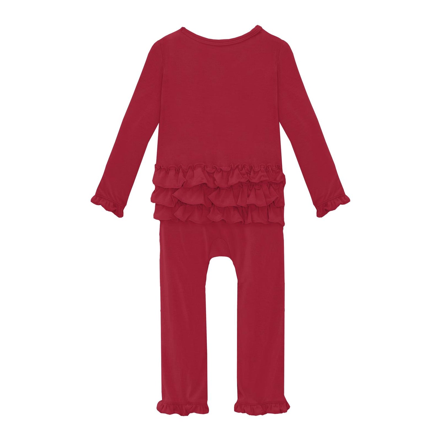 Oh La La Ruffle Romper in Crimson (345940)