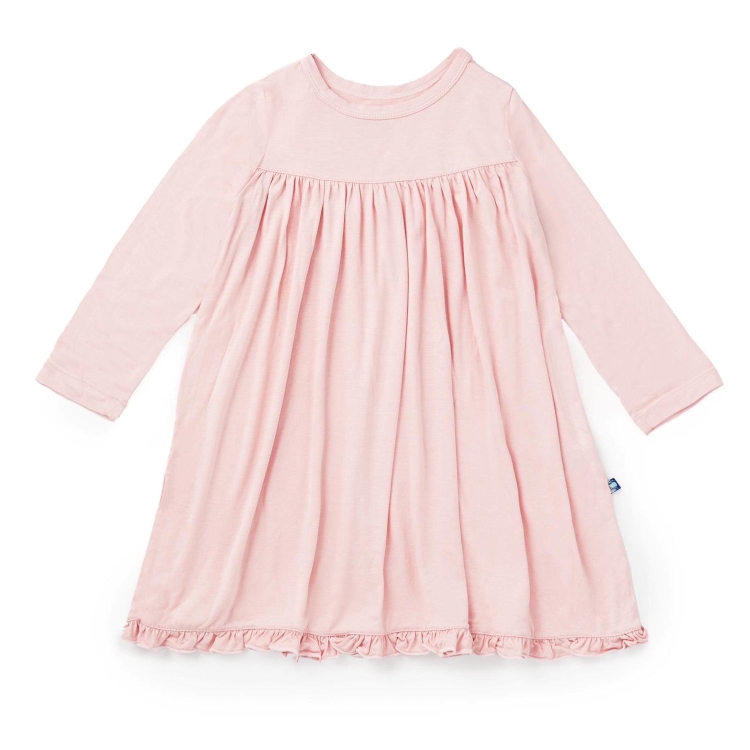 Long Sleeve Swing Dress in Baby Rose (346115)