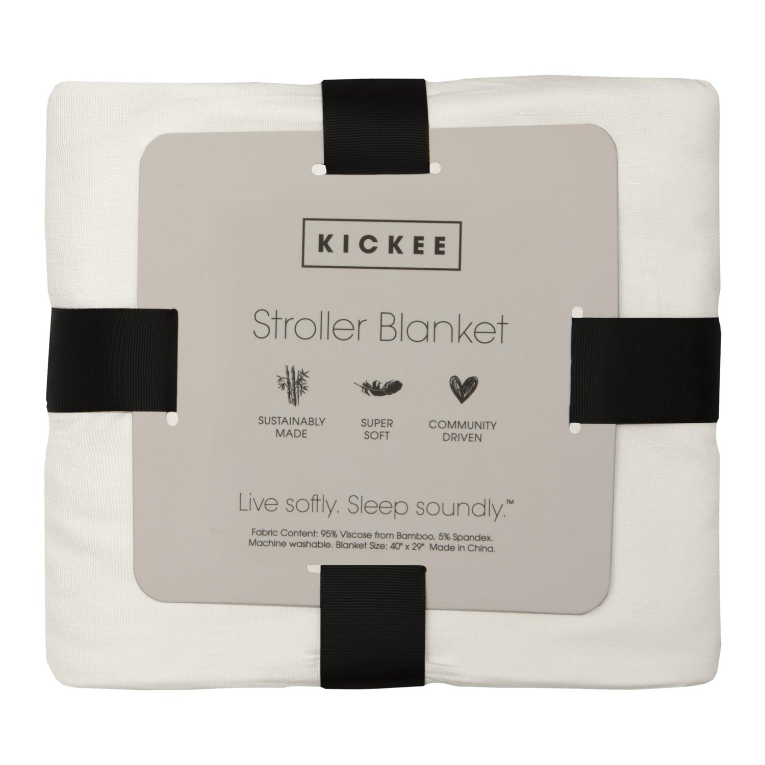 Print Stroller Blanket in Shrinking Violet Sleeping Unicorns (356891)