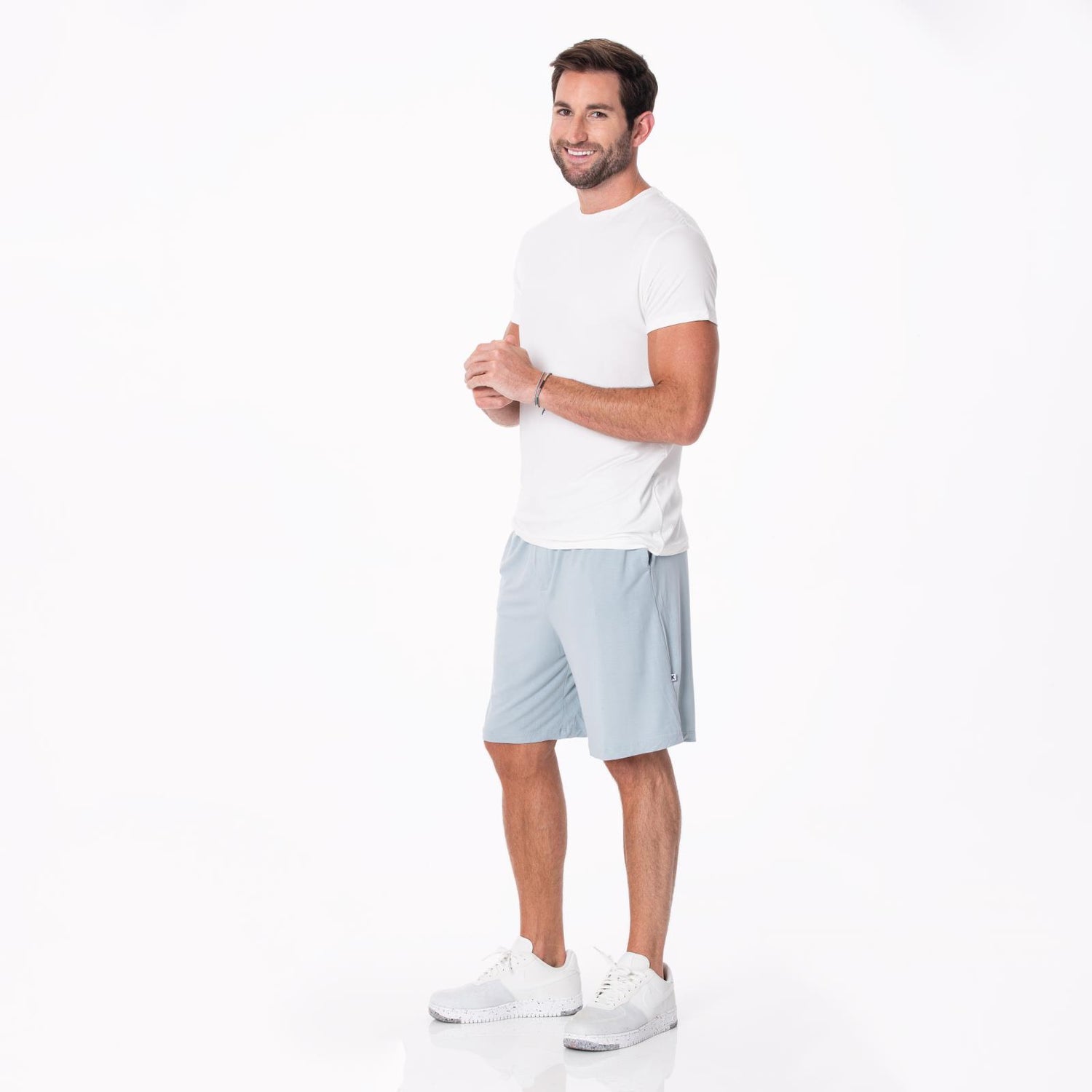 Men's Lounge Shorts in Pearl Blue