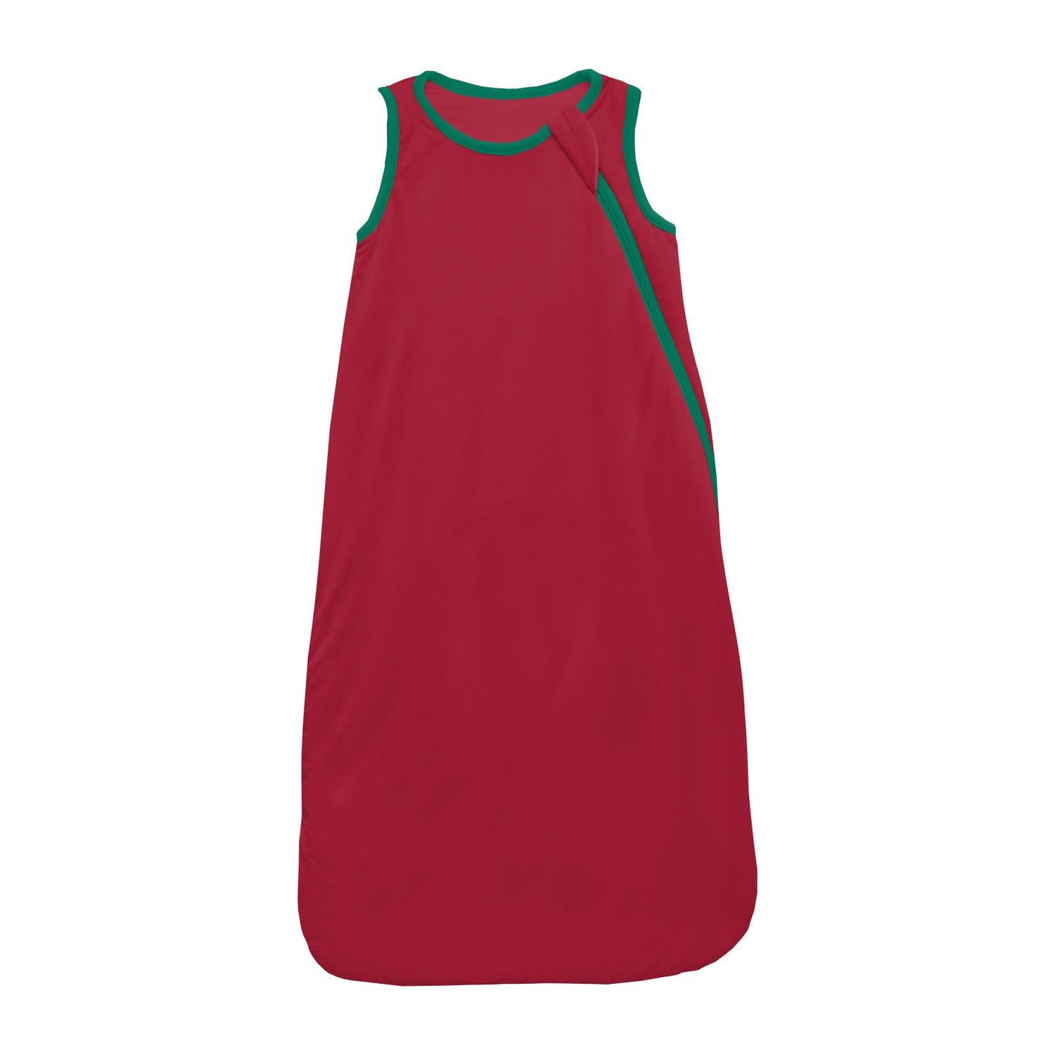 Fluffle Sleep Bag in Crimson with Leaf