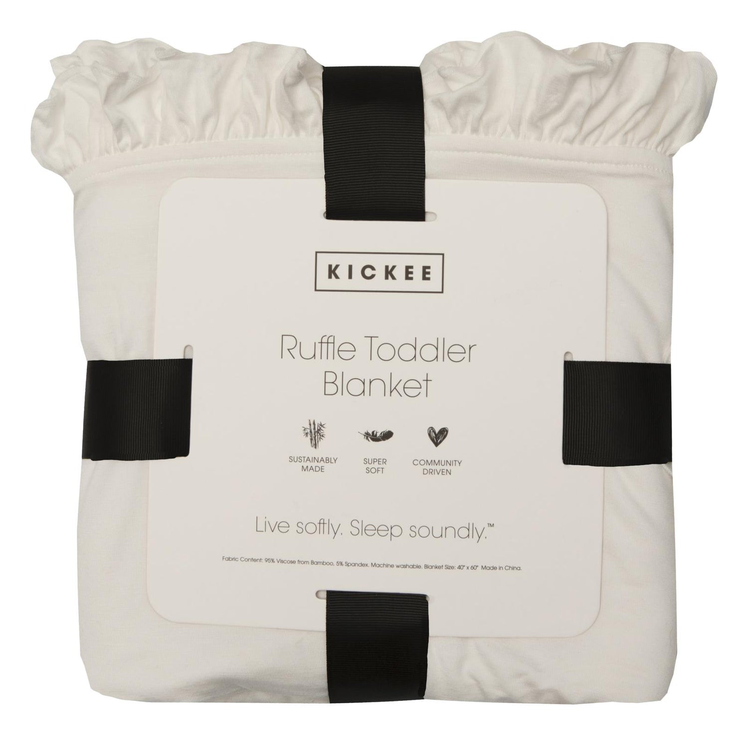 Print Ruffle Toddler Blanket in Shrinking Violet Forest Party (357028)