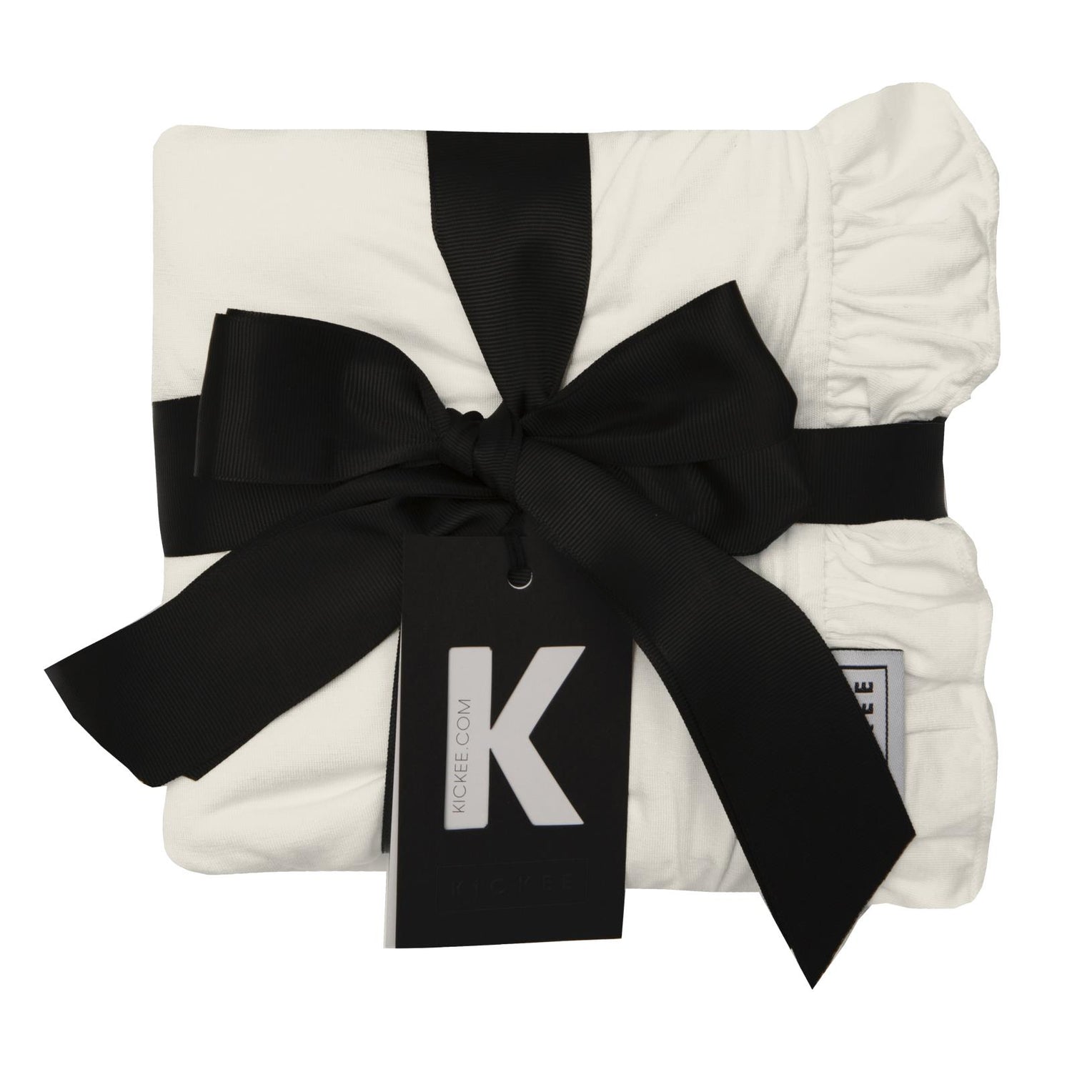Print Ruffle Stroller Blanket in Latte Butterflies (357208)