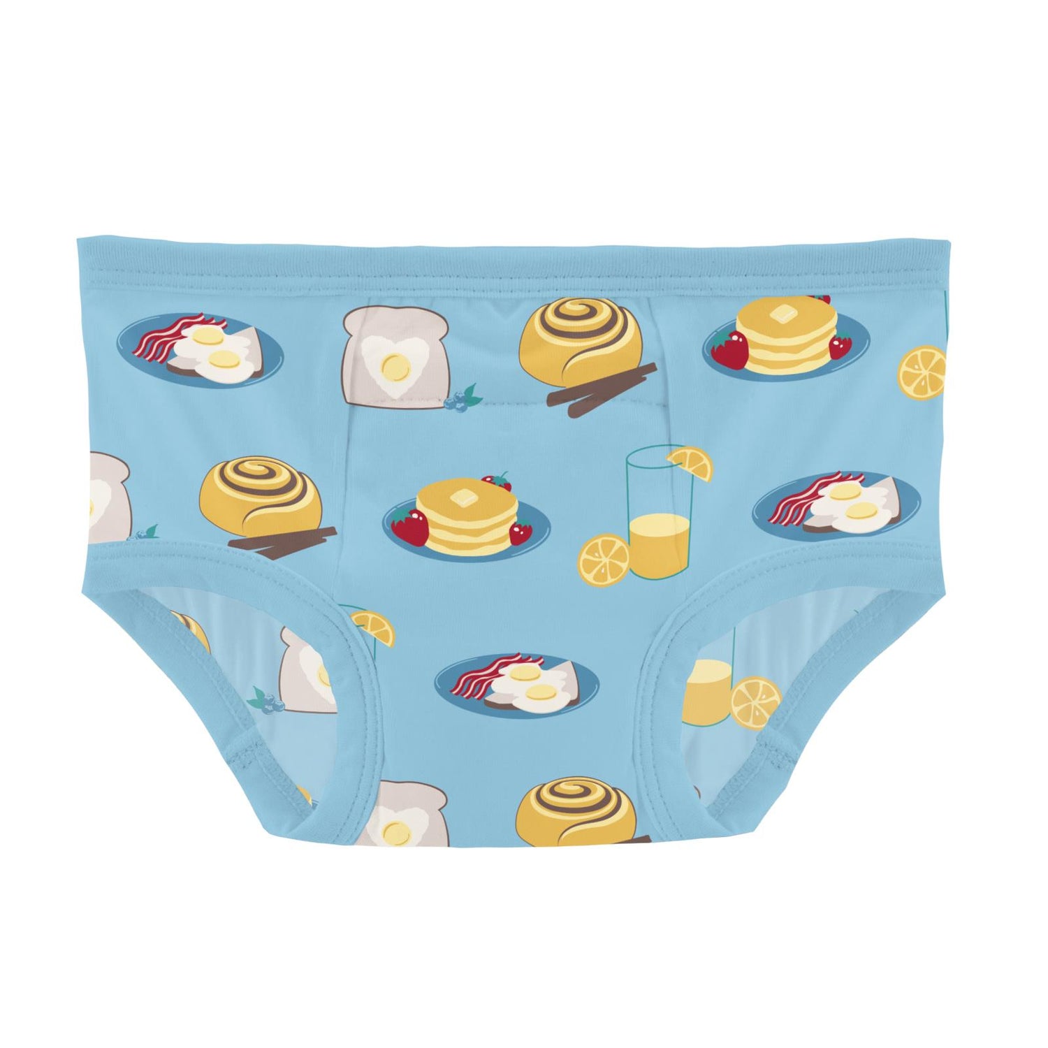 Print Training Pants in Seaside Blue Breakfast in Bed (314789)