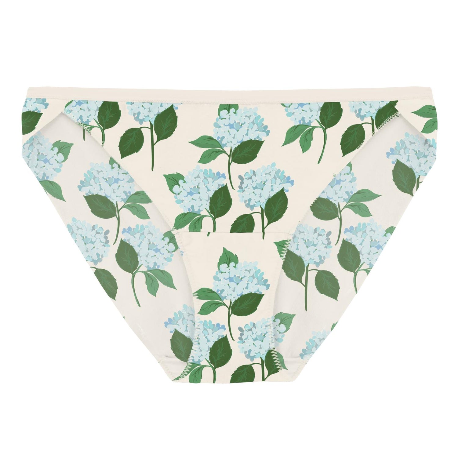 Women's Print Bikini Brief in Hydrangea Bouquet