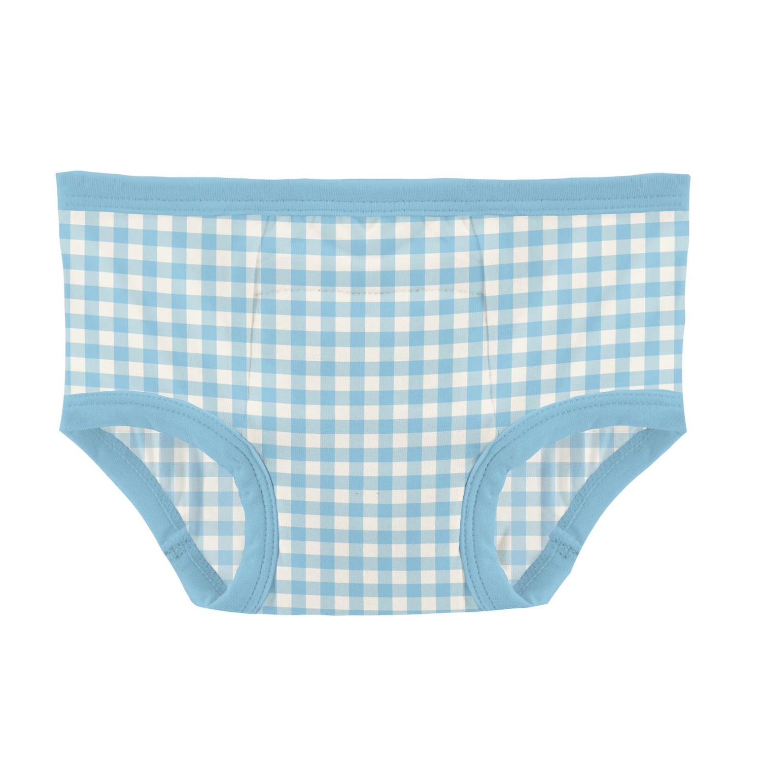 Print Training Pants in Seaside Blue Gingham (314816)