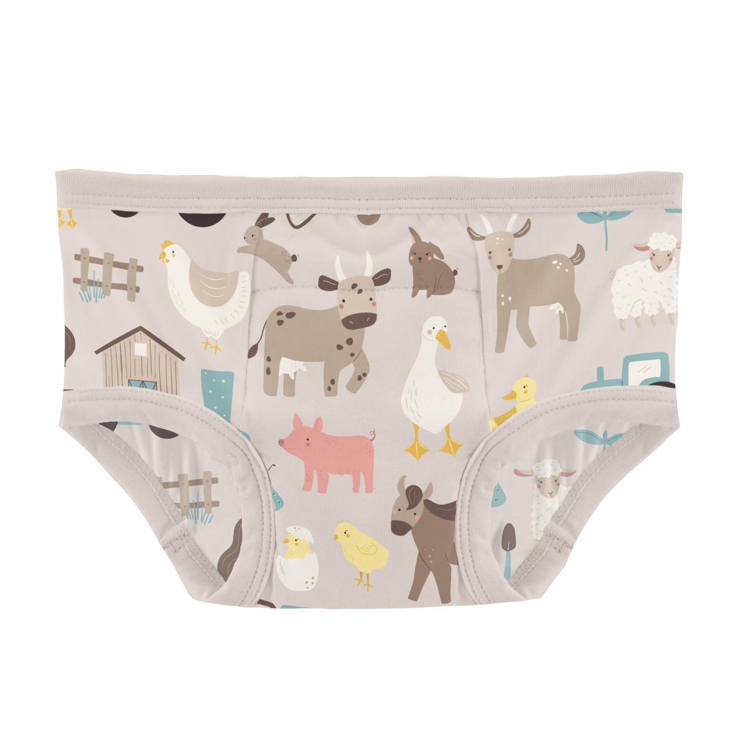 Print Training Pants in Latte Morning on the Farm (314735)