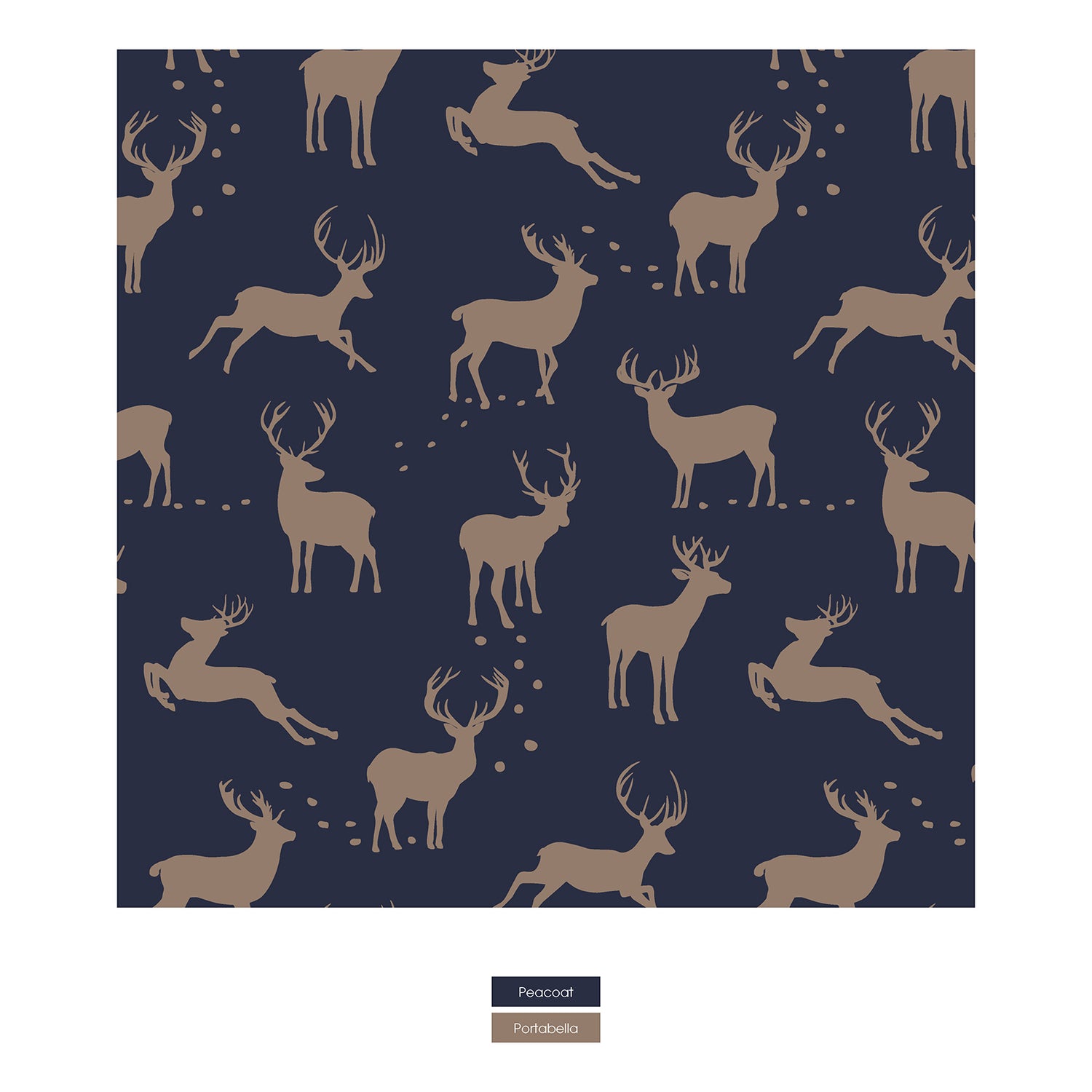 Print Sherpa-Lined Stroller Blanket in Peacoat Elk (348547)