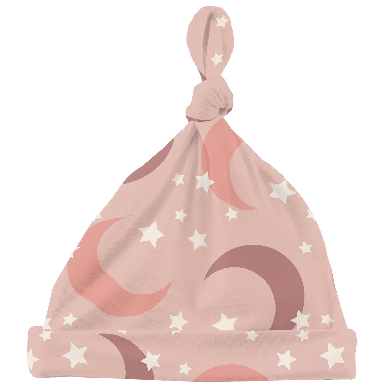 Print Knot Hat in Peach Blossom Moon and Stars (325414)