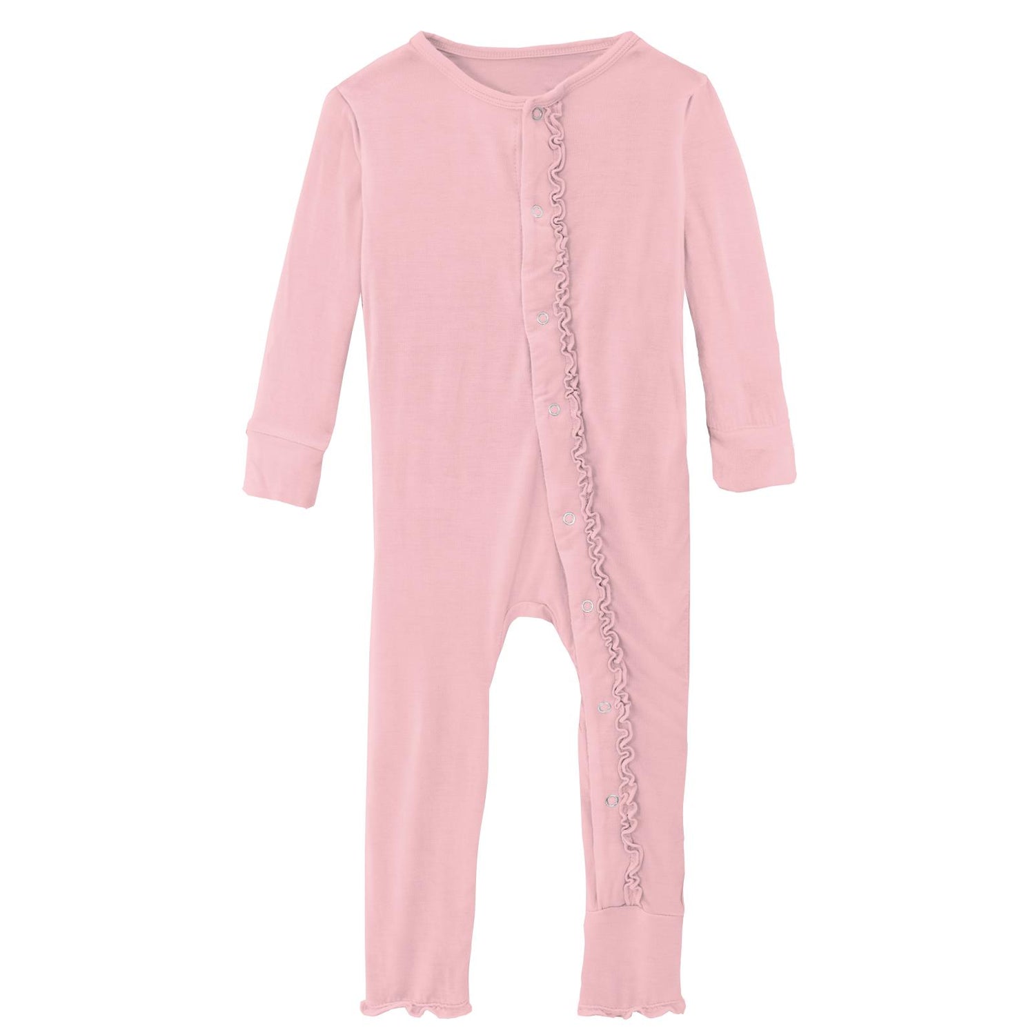 Muffin Ruffle Coverall with Snaps in Lotus (251254)
